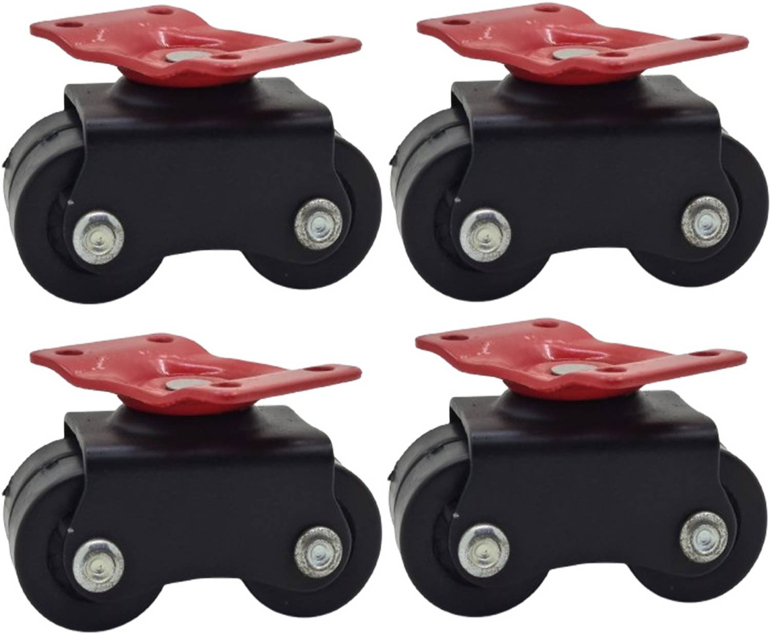 blaze world Caster Wheel For Furniture Four Wheel's Swivel Plate Moving Swivel Furniture Caster