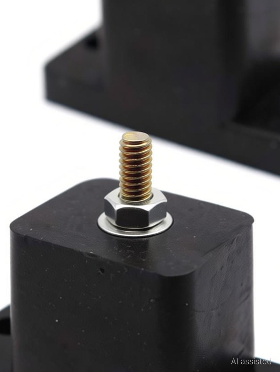 Image of Sub-Urbs Sigma Rubber Mounting Bush for Condensing Units (Black) - 4pcs Set. Rubber Furniture Caster
