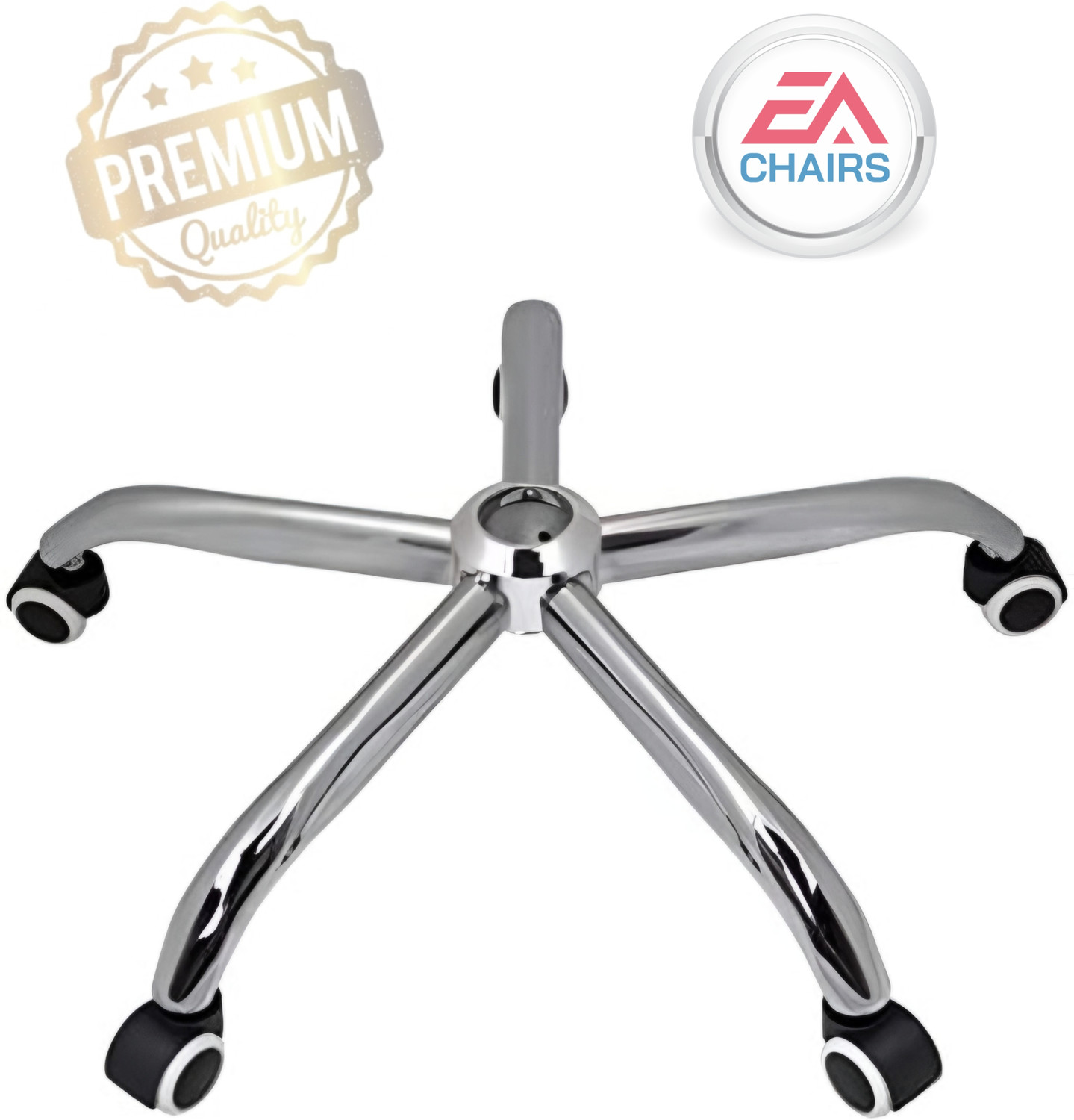 Image of AASHRA ENTERPRISES Bettle Revolving Chair Base 26in. Steel Compatible for Gaming /Office /Study Chair Swivel Furniture Caster (Pack of1)