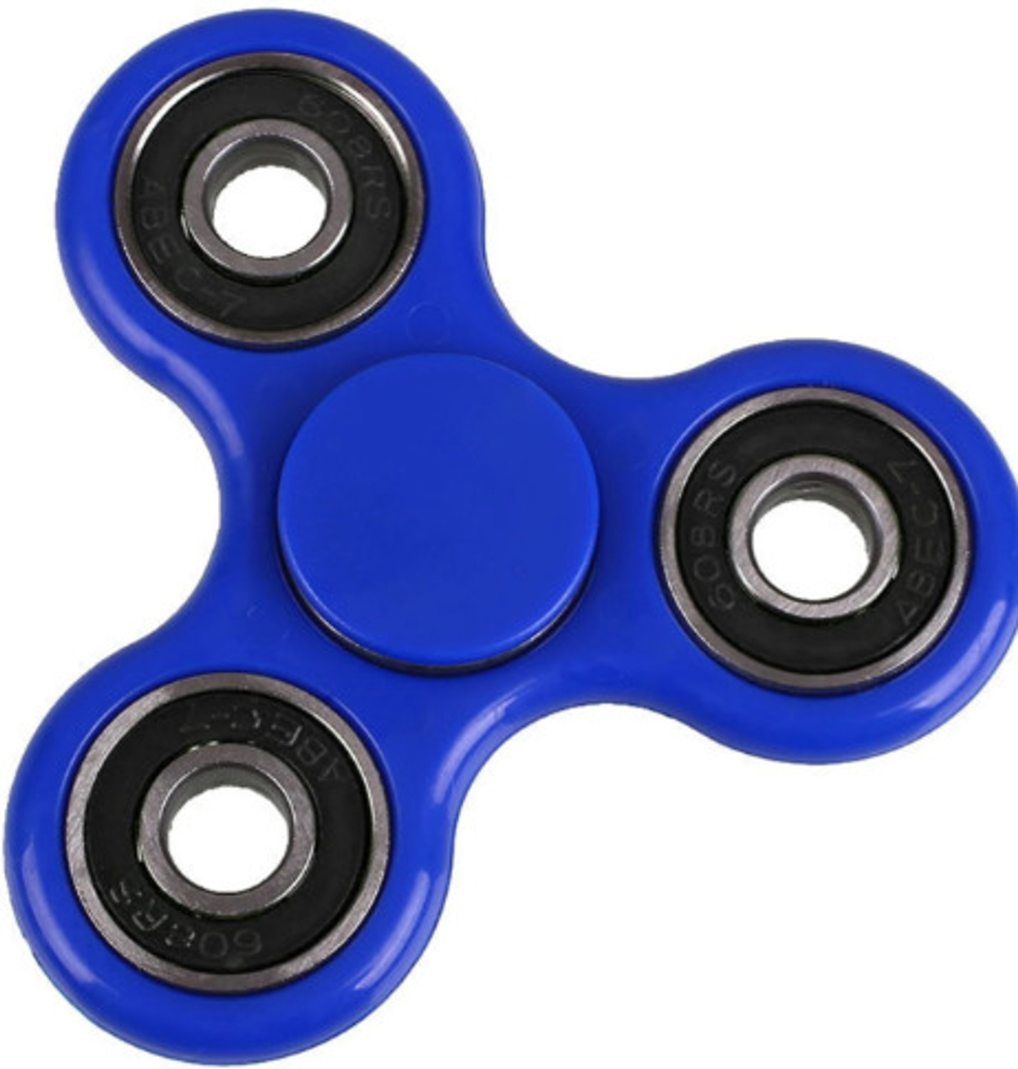 Image of PMW Anti-Stress Metal Fidget Spinner With Ceramic Bearings (Blue) SPINNER Gag Toy