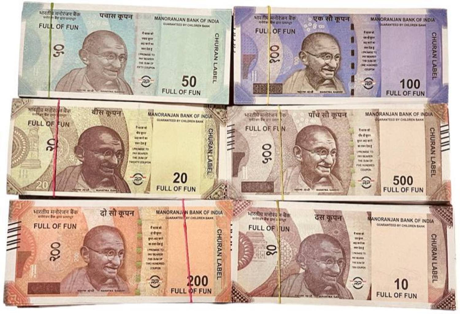 BRILLARE Dummy Currency 400 Fake Notes Artificial Playing Currency Learn Money Skills Gag toy Gag Toy