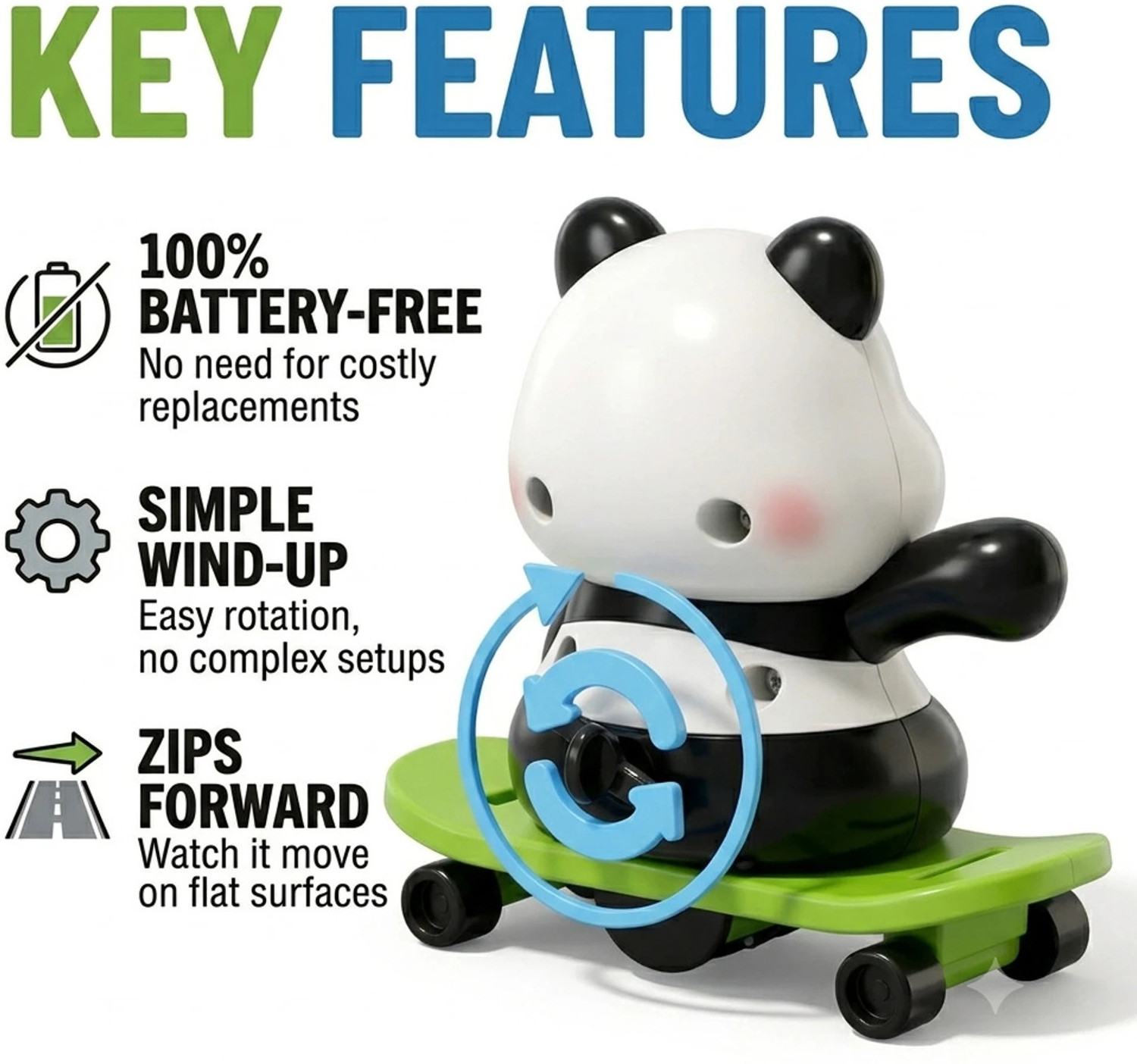 Image of KNK Cute Dancing Panda Toys Cute Panda Action Toy Set for Kids - Fun Rotating & Moving Panda Toys