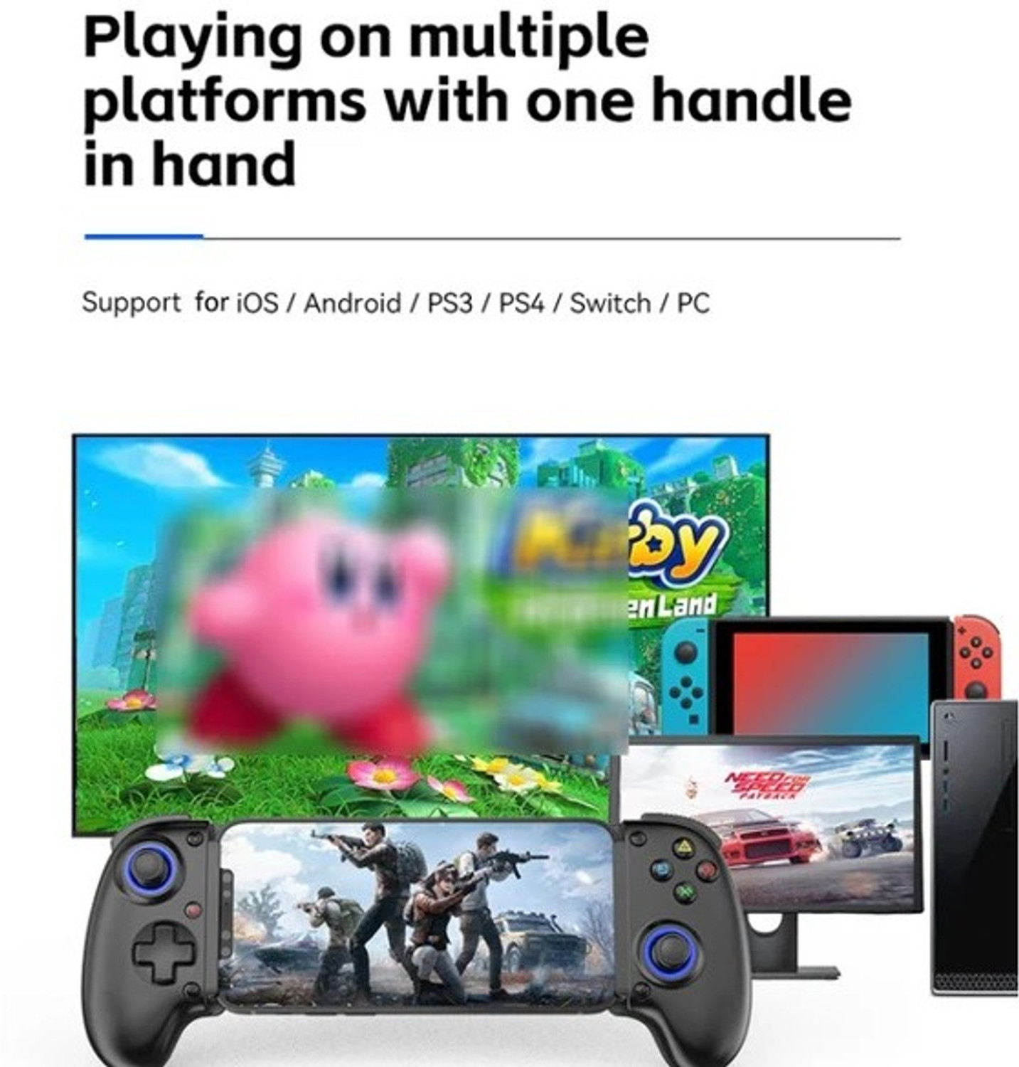 Image of Tobo Mobile Controller,Wireless Remote Gamepad Bluetooth Joystick for iOS / TD-1336GA Bluetooth Gamepad