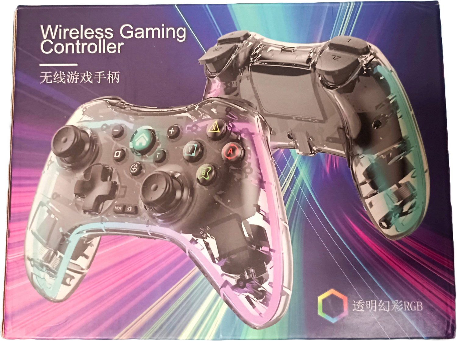 Image of Lantech Wireless RGB & Vibrator Gaming Bluetooth Controller Gamepad with Mobile Holder Bluetooth Gamepad
