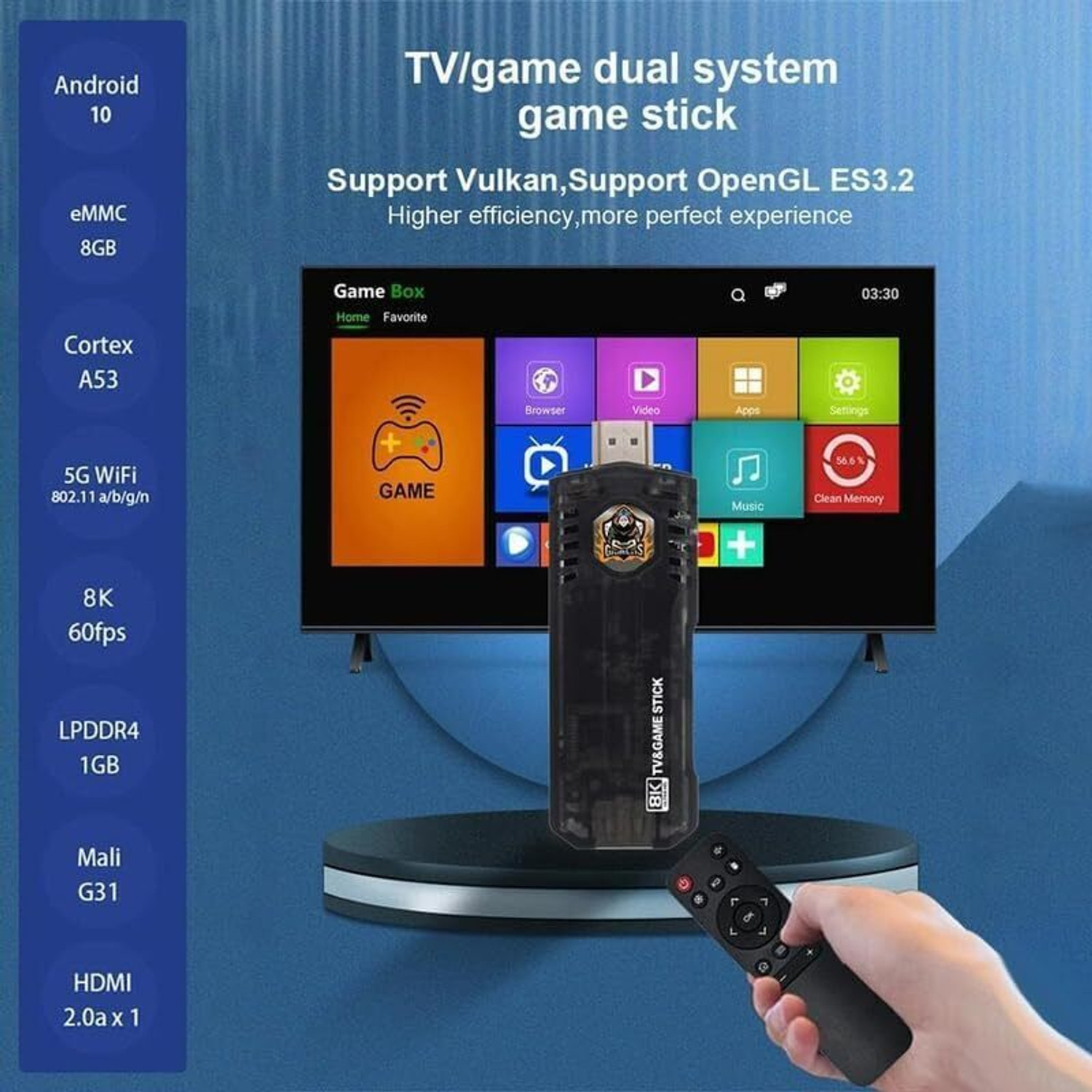 Image of Lipzie C438.96ABG10X8VideoGame+PVPLight3000Game USB Gamepad