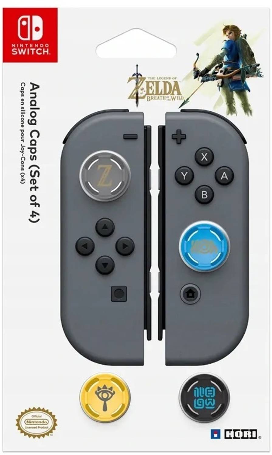 HG WORLD Analog Caps (Set of 4) Legend of Zelda Edition For Nintendo Switch V2 ,Lite&Oled Gamepad