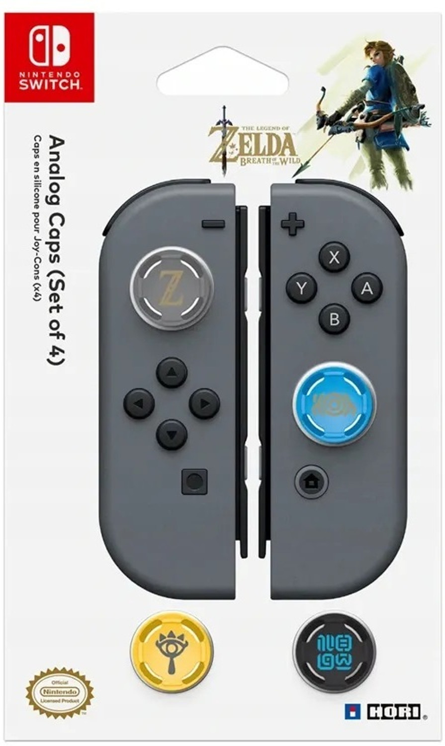 Image of HG WORLD Analog Caps (Set of 4) Legend of Zelda Edition For Nintendo Switch V2,Lite,Oled Gaming Accessory Kit
