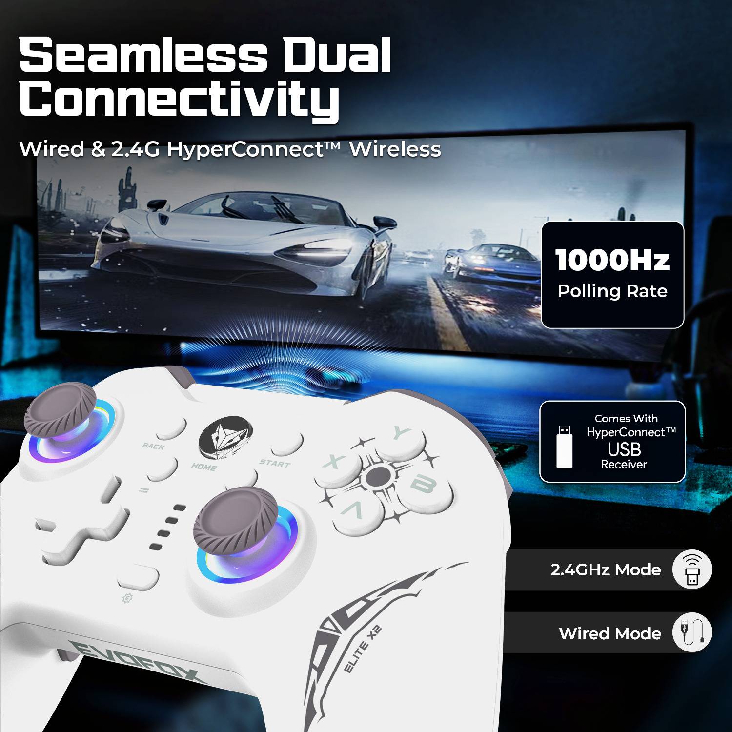 EVOFOX Elite X2 PC Wireless Gamepad - Image 2