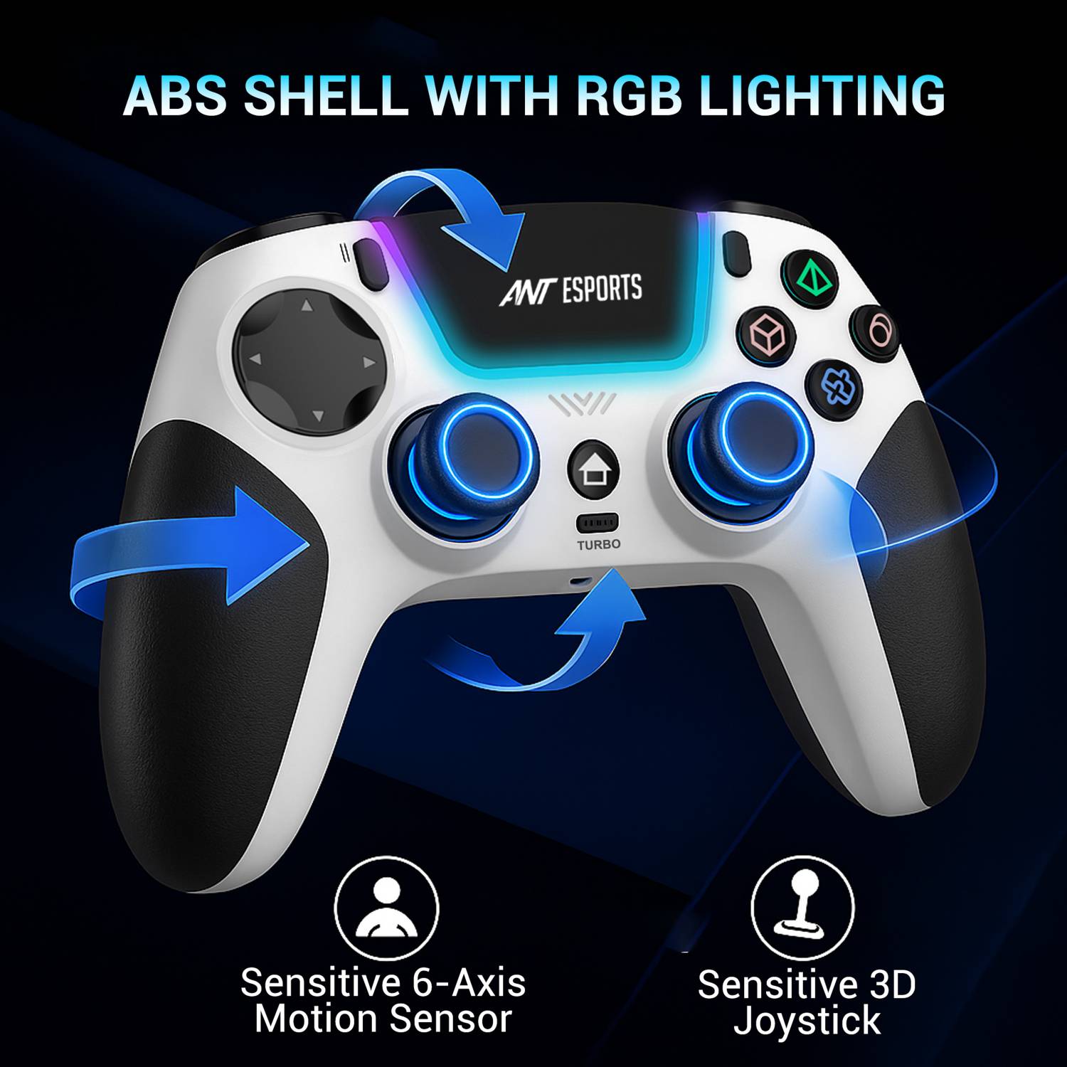 Ant Esports SUPERNOVA Wireless White Gamepad - Image 5