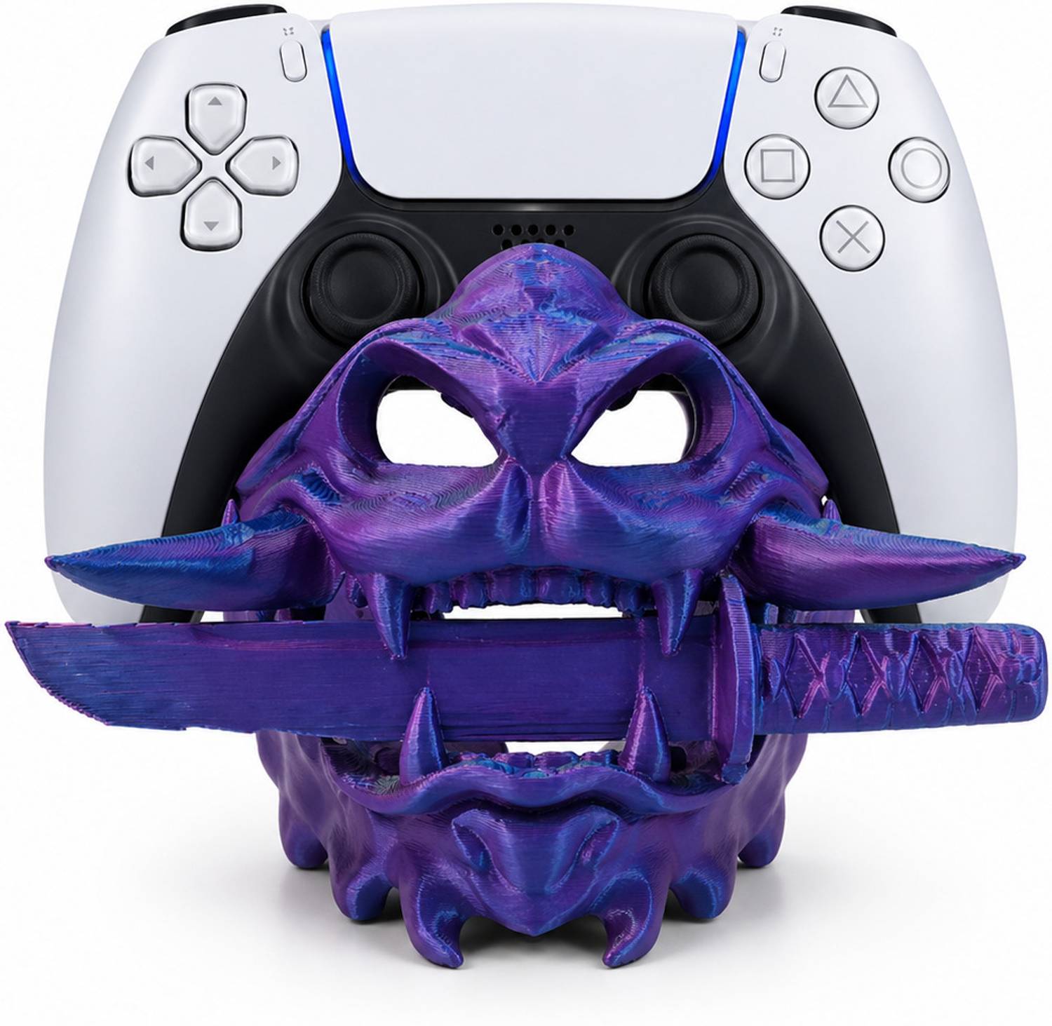 Manifestation Oni Mask PS5 Controller Stand Bluetooth Gamepad
