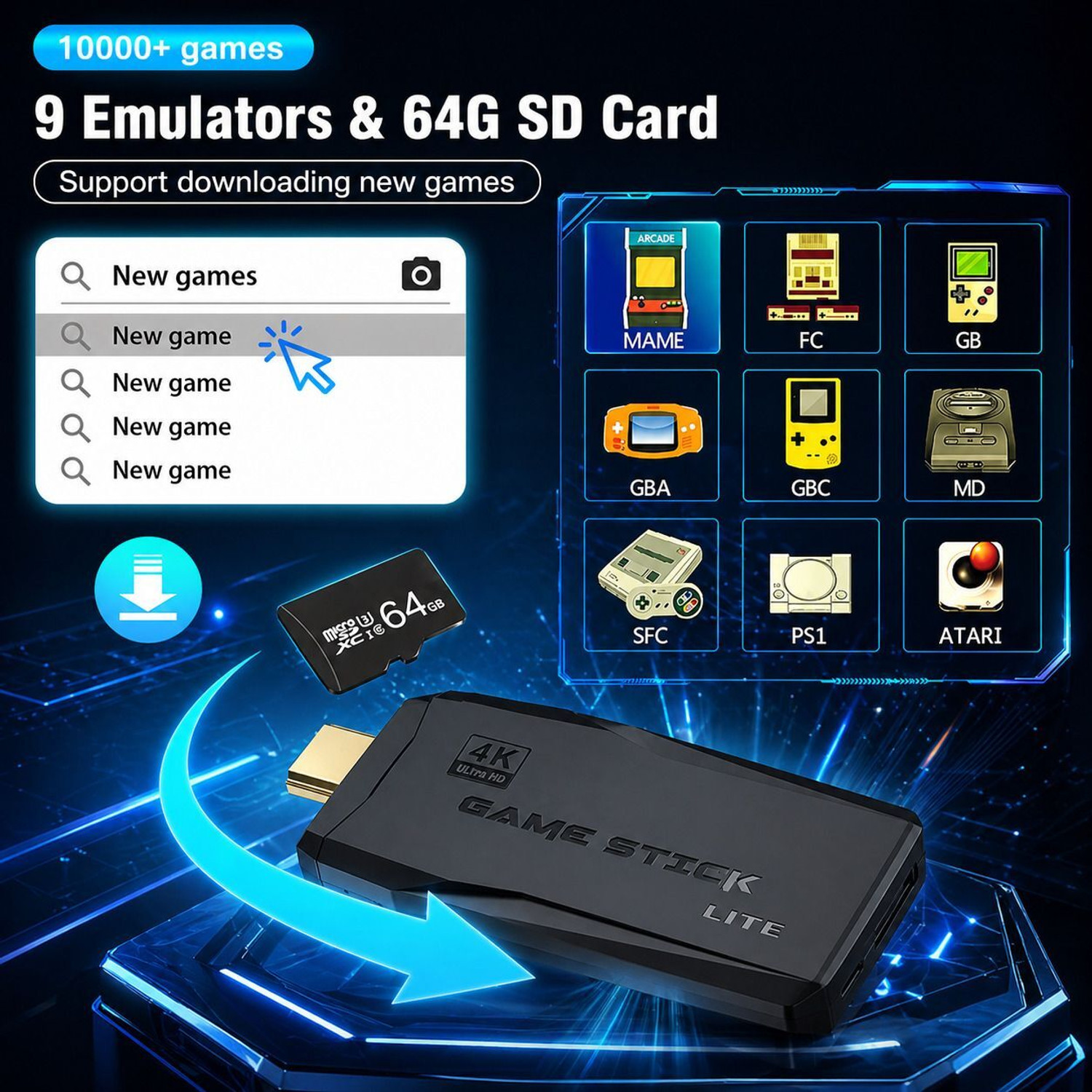 Image of Divaro 4K-GAMESTICK USB Gamepad