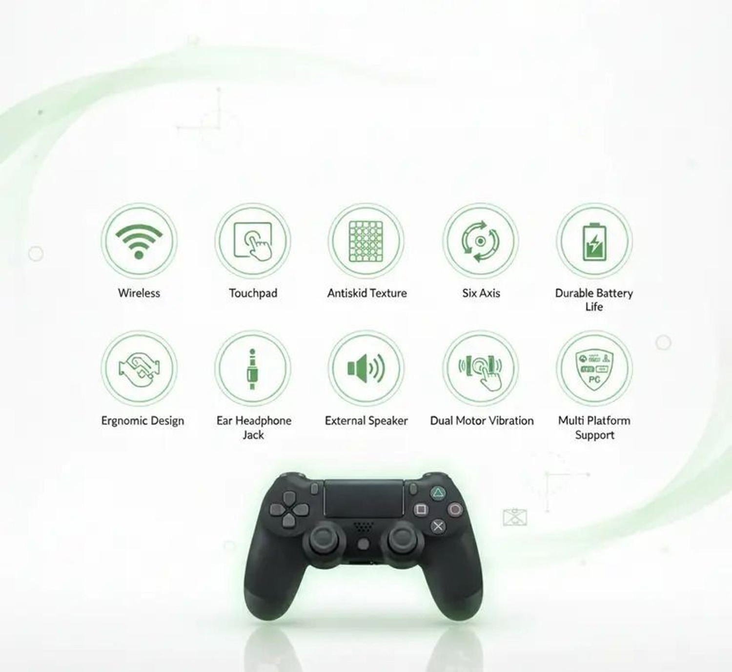 Image of Elite Gaming Hub Playstation Dualshock 4 Joystick Wireless for PS4 Gamepad Motion Controller Bluetooth Gamepad