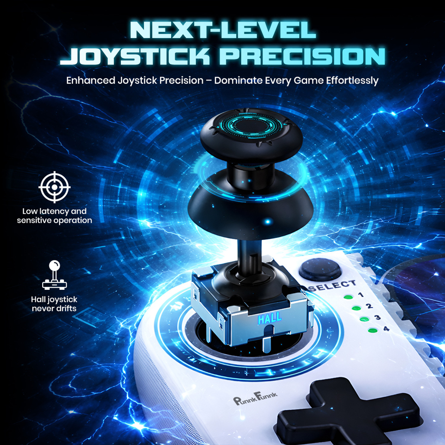 Image of PunnkFunnk Bluetooth Gaming Controller for Android & PC | Dual Shock | Rechargeable Gamepad Bluetooth Gamepad