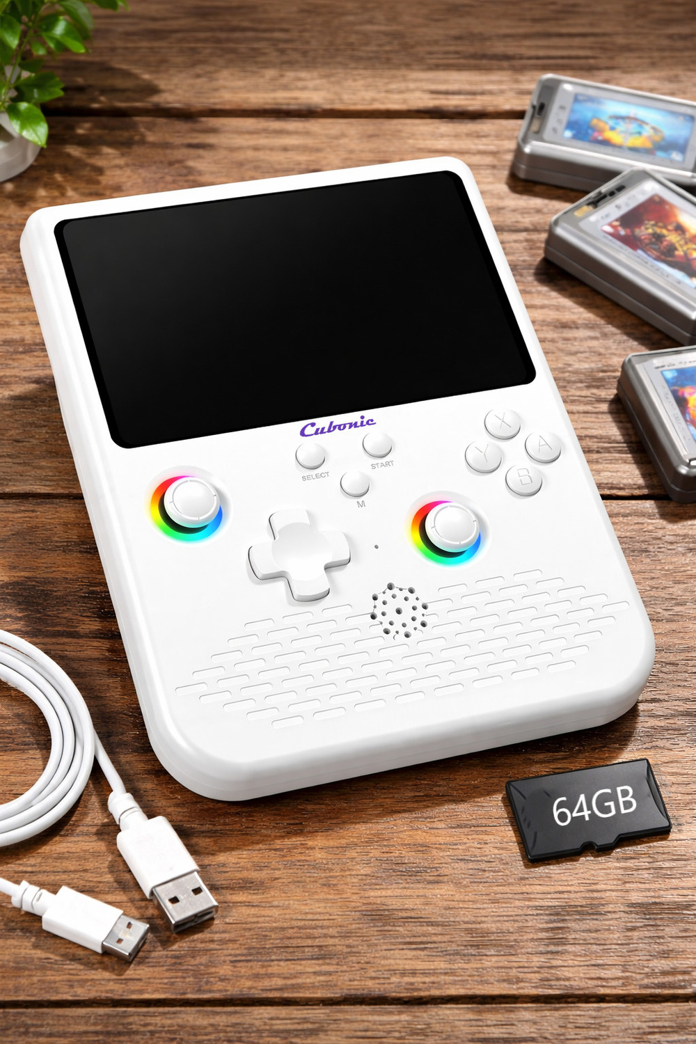 Image of Cubonic SolidPlay H5 Dual RGB Joystick, 5 inchHD Display & Expandable Storage Wi-fi Gamepad