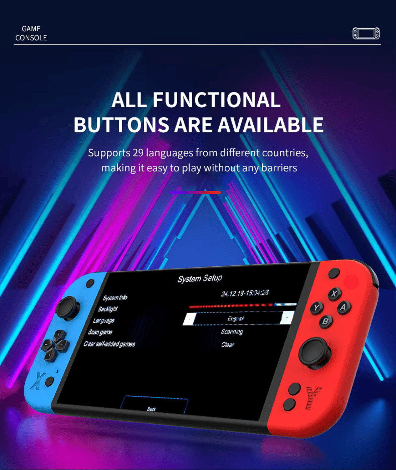 Image of Cubonic G90 Dual Joystick, 7 inch HD Display, Premium Look & Expandable Storage USB Gamepad