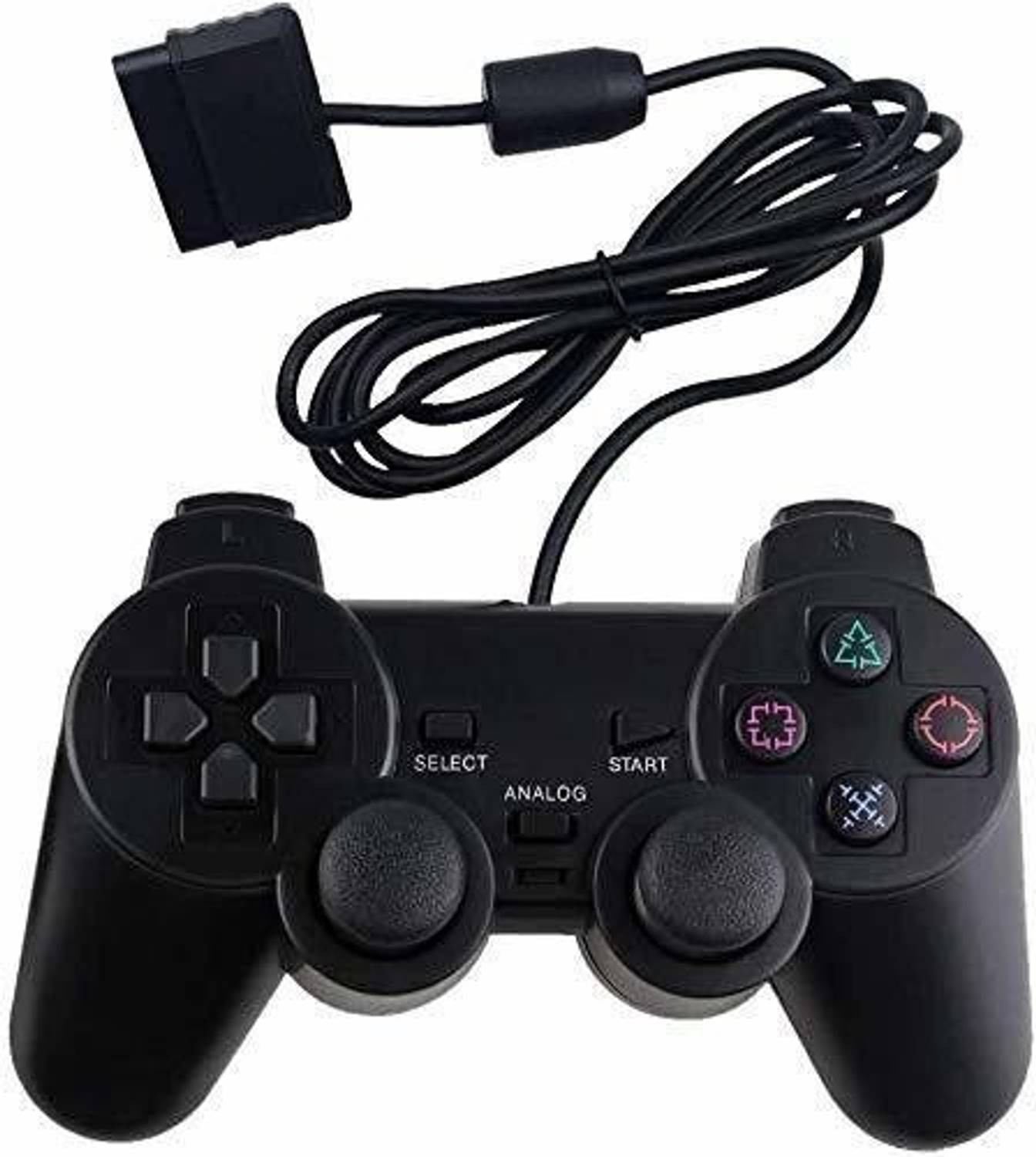 Tech Aura Ps-2 Wired Dualshock Gamepad Black - Image 1