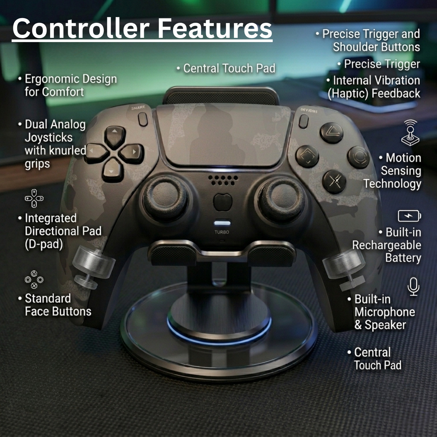 Image of Timkolas Gaming Wireless controller for PS4. it's DualShock 4 Compatible Gamepad Bluetooth Gamepad