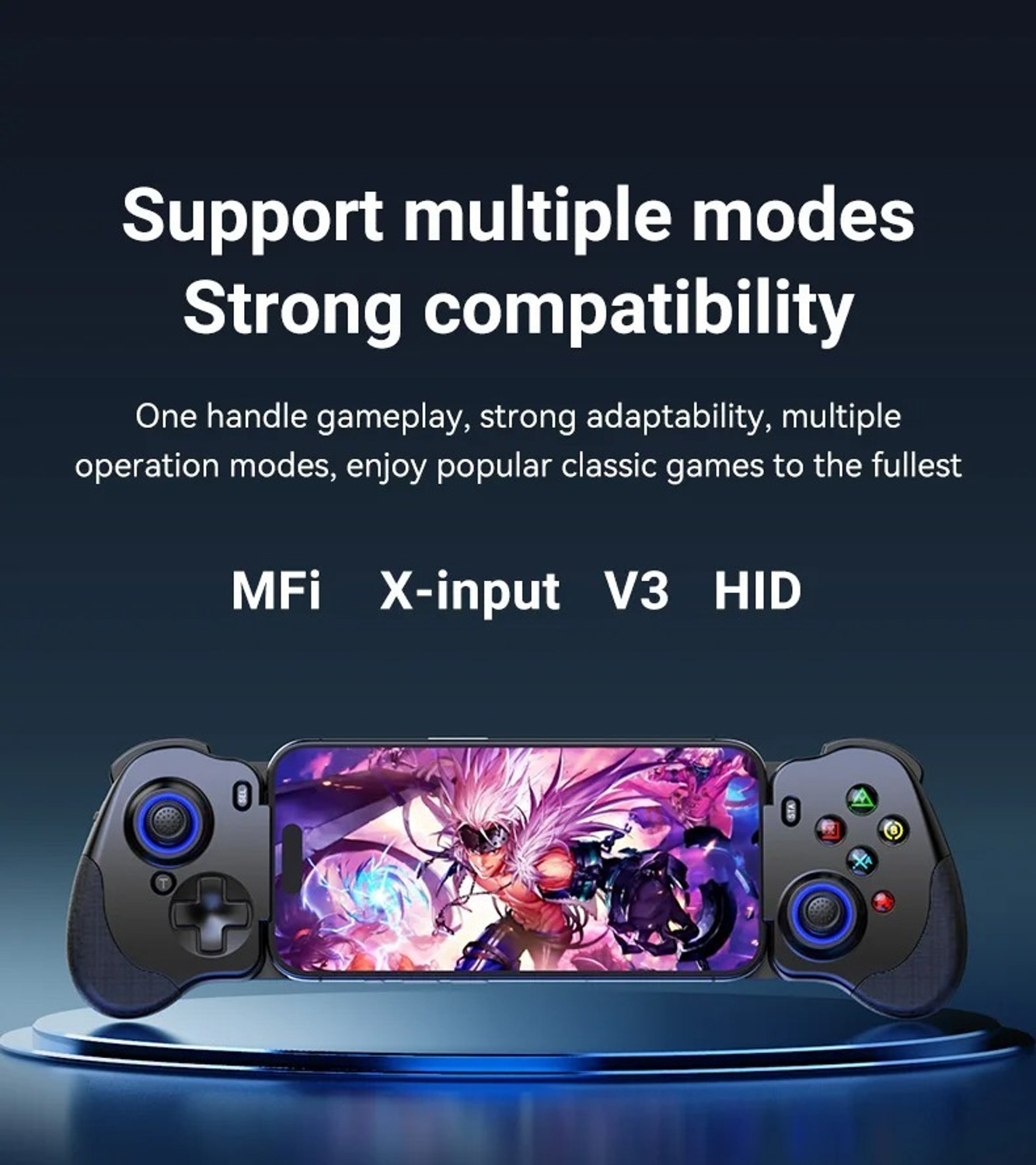 Image of Etzin BSP-N01 Retractable Type-C Phone Gamepad Mobile Phone Game Controller Bluetooth Gamepad