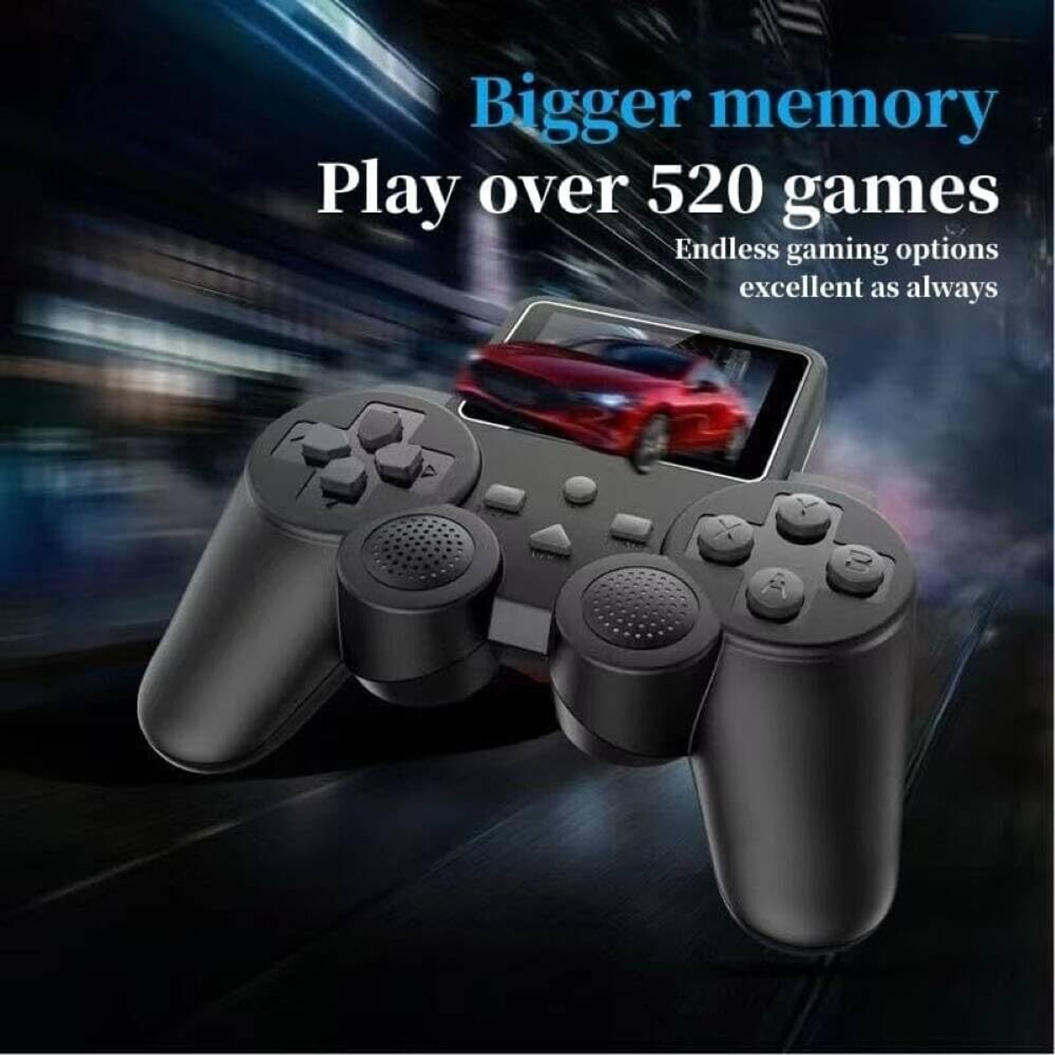 Image of DRUMSTONE Portable Handheld Gaming Console for Kids & Adults Gamepad
