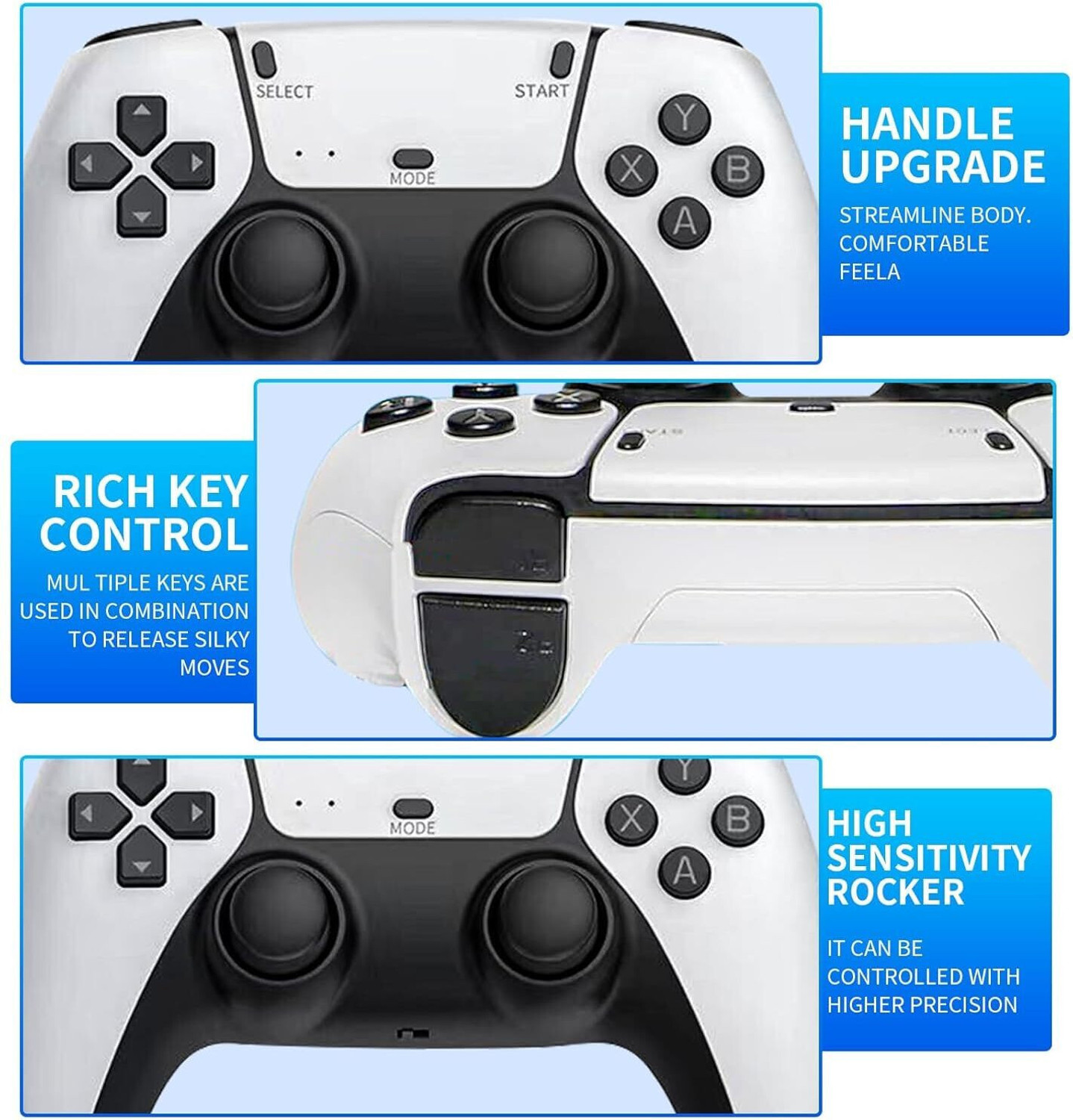 Image of SHAILRON Ultra HD Wireless TV Game Console with 20,000+ Games, 64GB Storage, 23 Emulators Gamepad