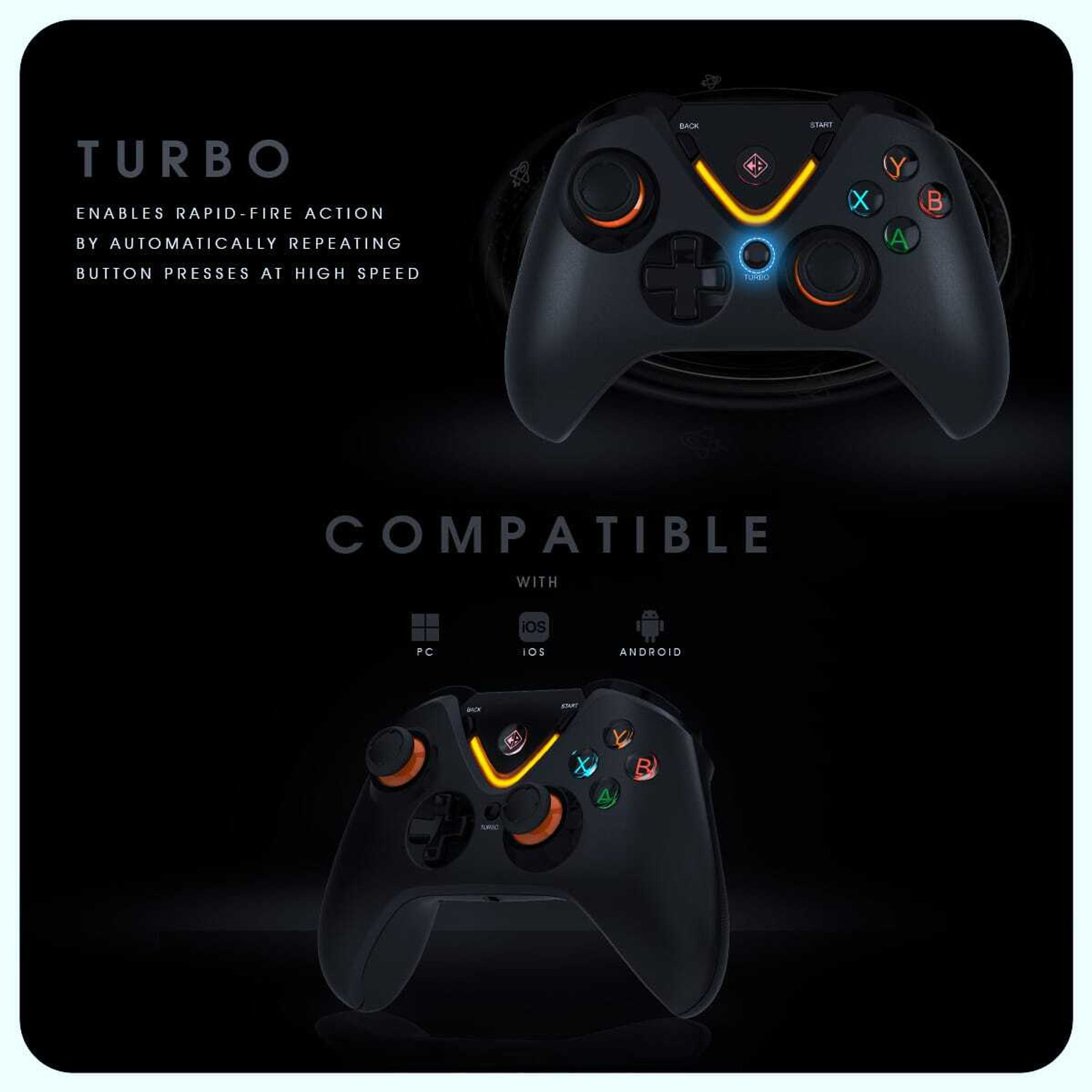 Image of Cosmic Byte Ares Pro Tri-Mode Wireless-Bluetooth-Wired Controller Gamepad