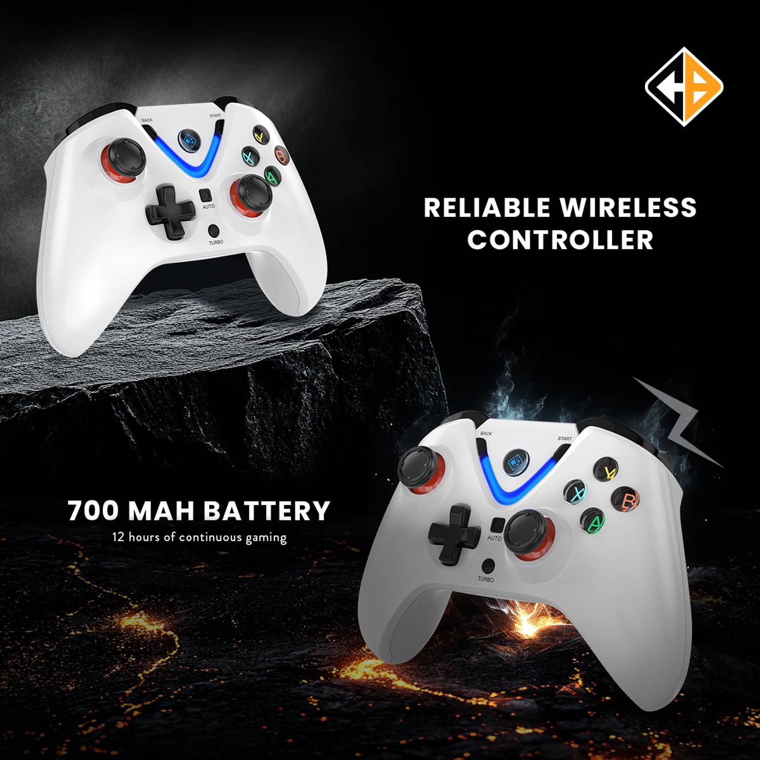 Cosmic Byte ARES Wireless Controller White - Image 3