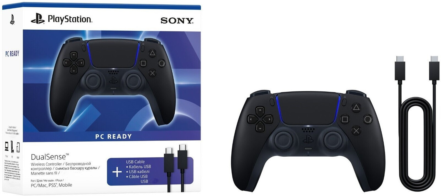 Image of SONY DualSense Controller Midnight Black + USB Gamepad