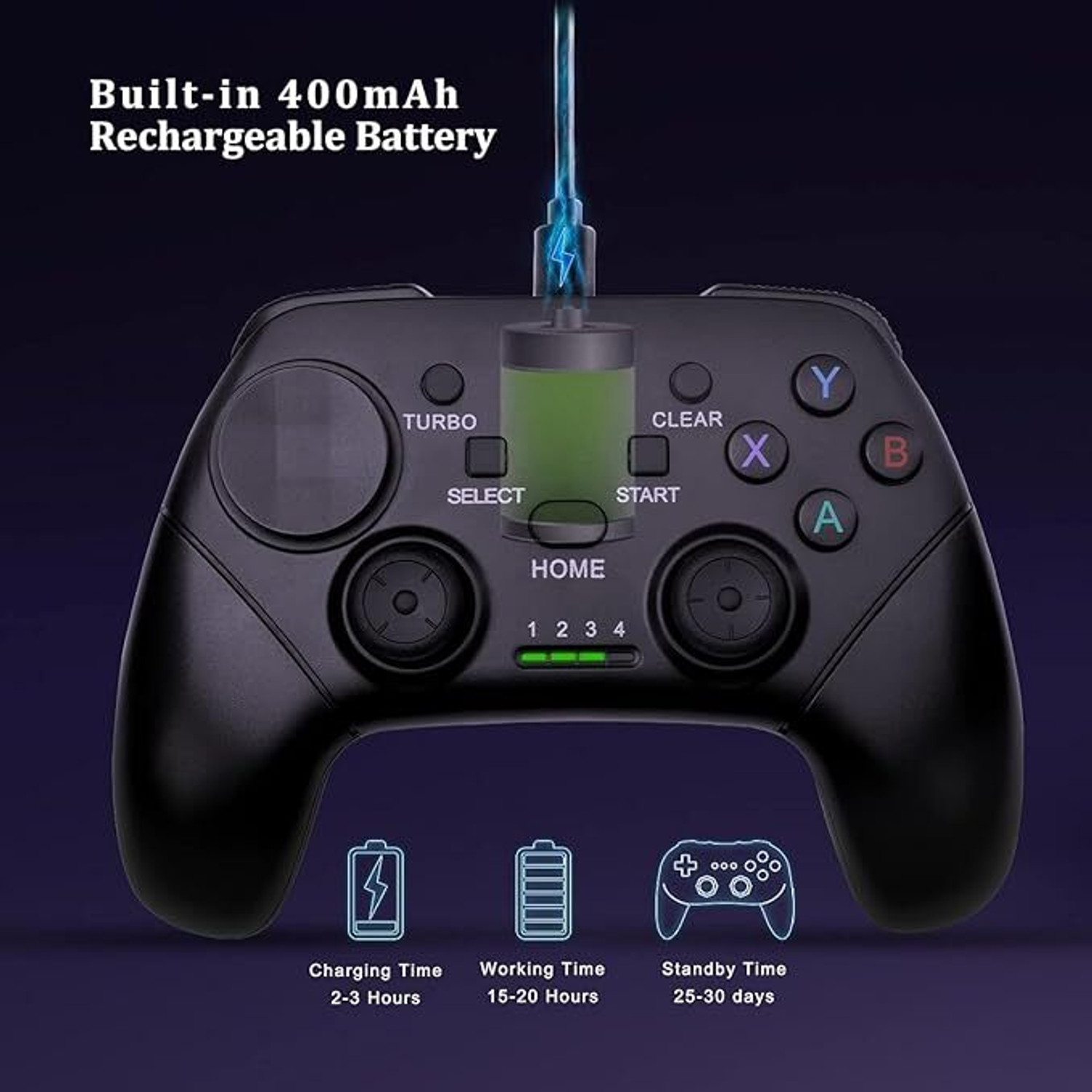 Image of Etzin Wireless Mobile Gaming Controller BSP G9 Android, iPad,Tablet, PC EPL-1284GA Bluetooth Gamepad
