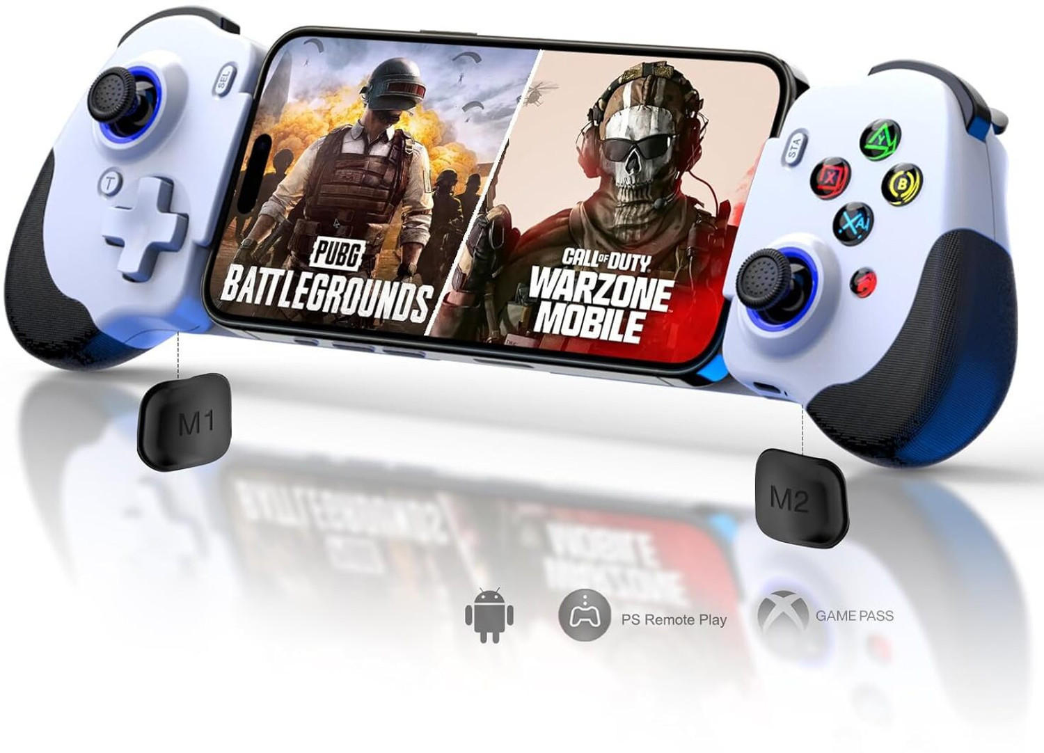 Image of Tobo Mobile Gaming Controller for Android & Phone 15 /16 Series (USB-C) - Remote Play Bluetooth Gamepad