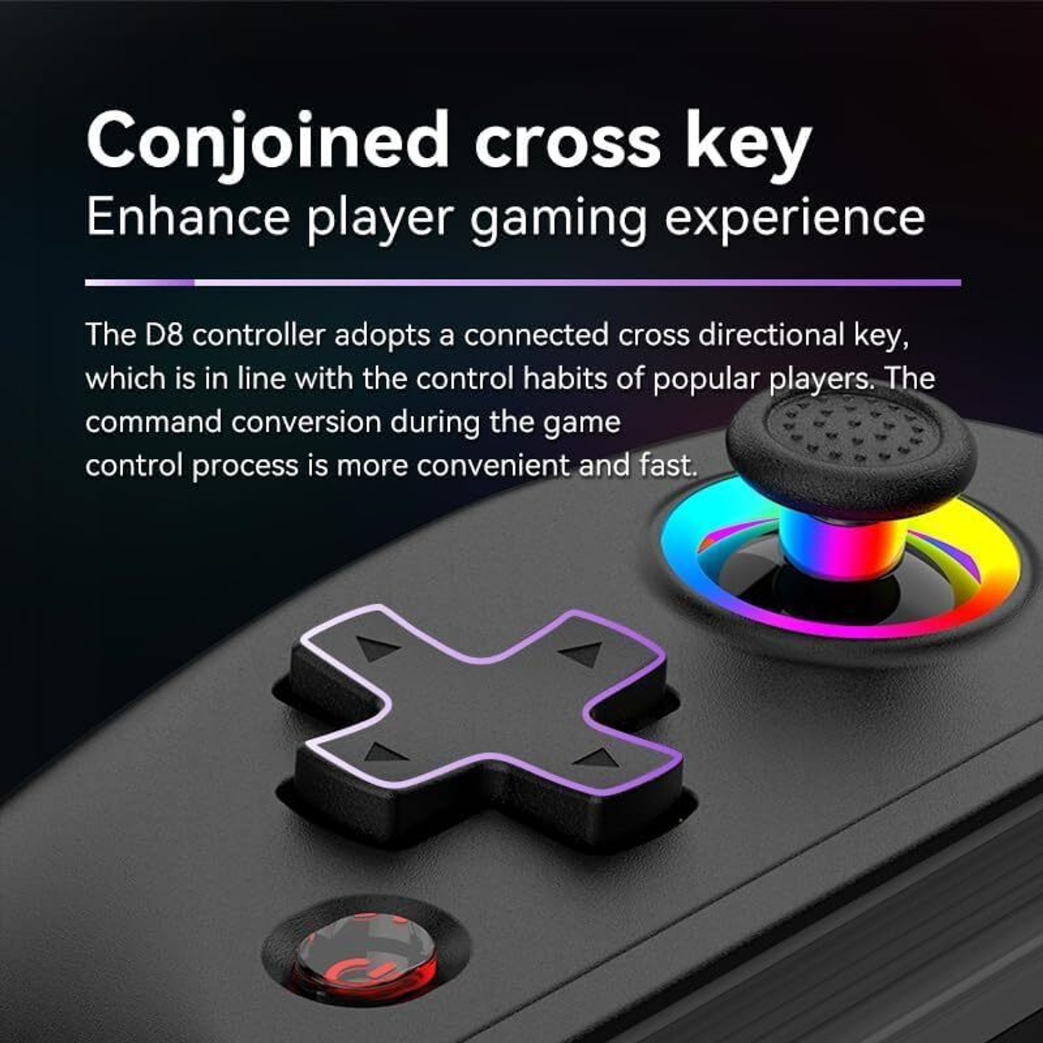 Image of Etzin D8 Telescopic Mobile Phone Gamepad with Turbo /6-axis Gyro /Vibration Wireless Bluetooth Gamepad