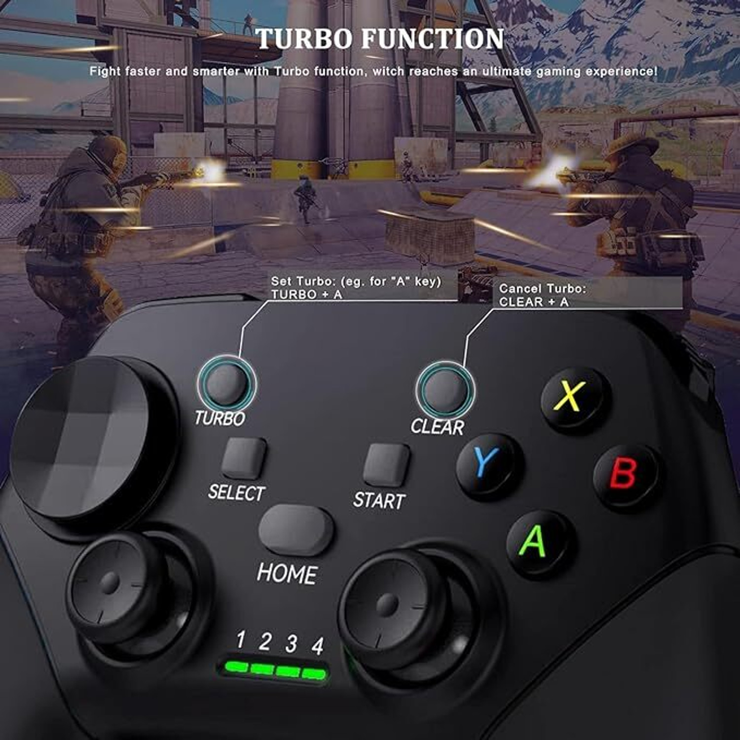 Image of Etzin Wireless Mobile Gaming Controller BSP G9 Android, iPad,Tablet, PC EPL-1284GA Bluetooth Gamepad