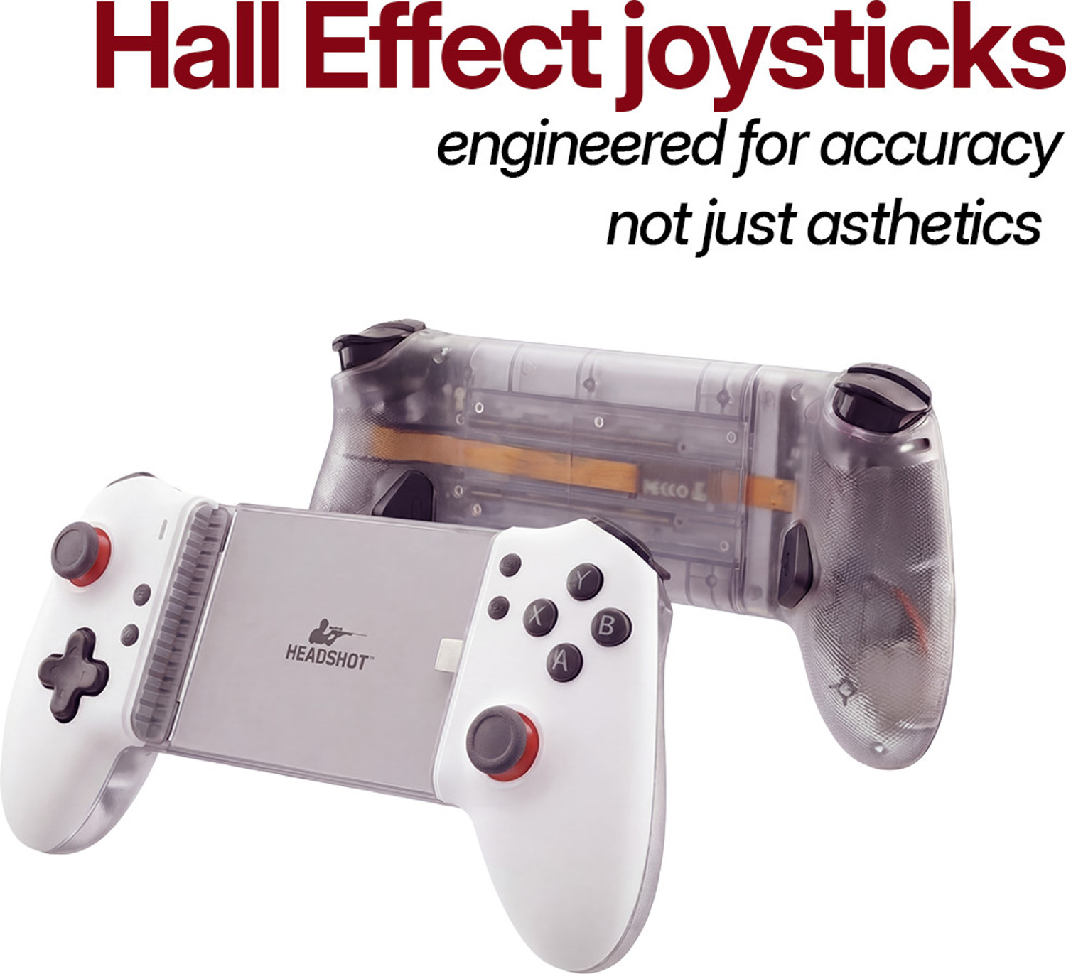 Image of Headshot USB-C Wired and Wireless Mobile Game controller for Android & iOS Bluetooth Gamepad