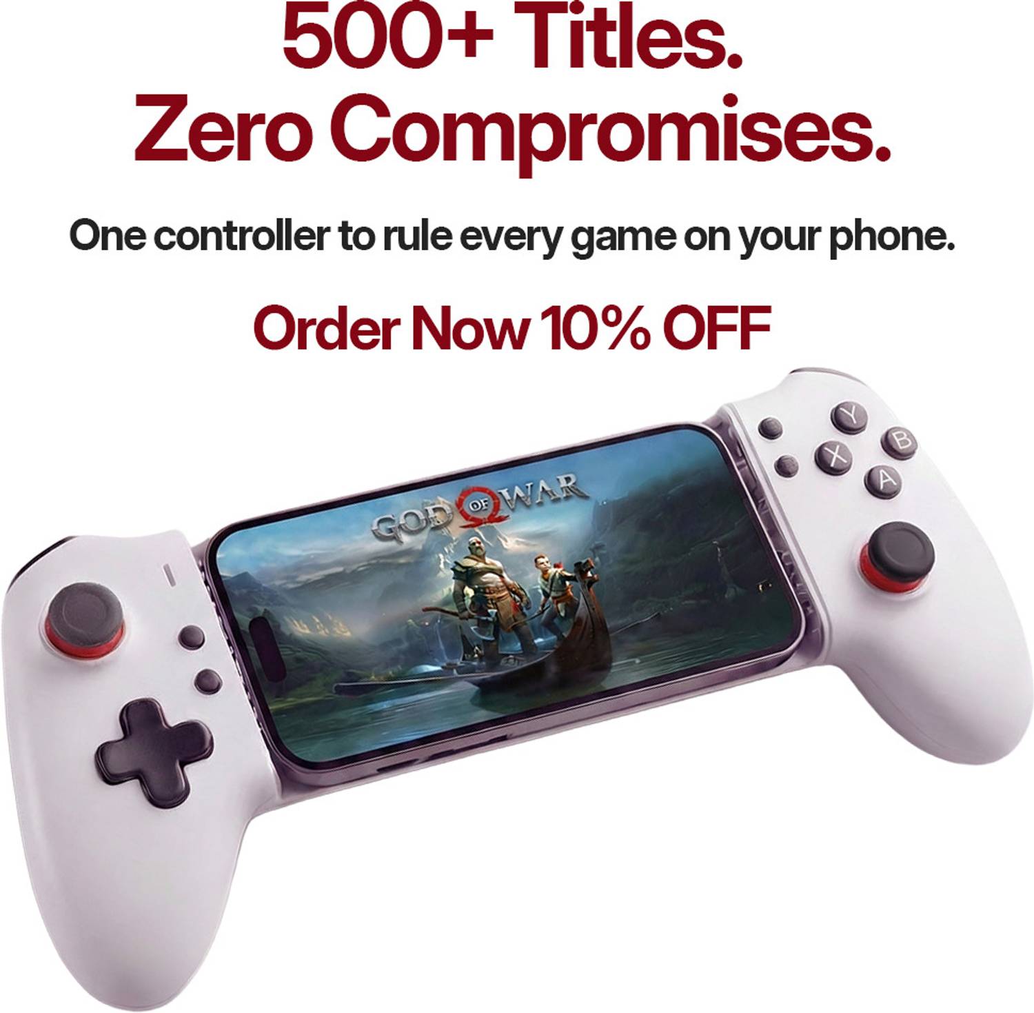 Headshot USB-C Wired and Wireless Mobile Game controller for Android & iOS Bluetooth Gamepad