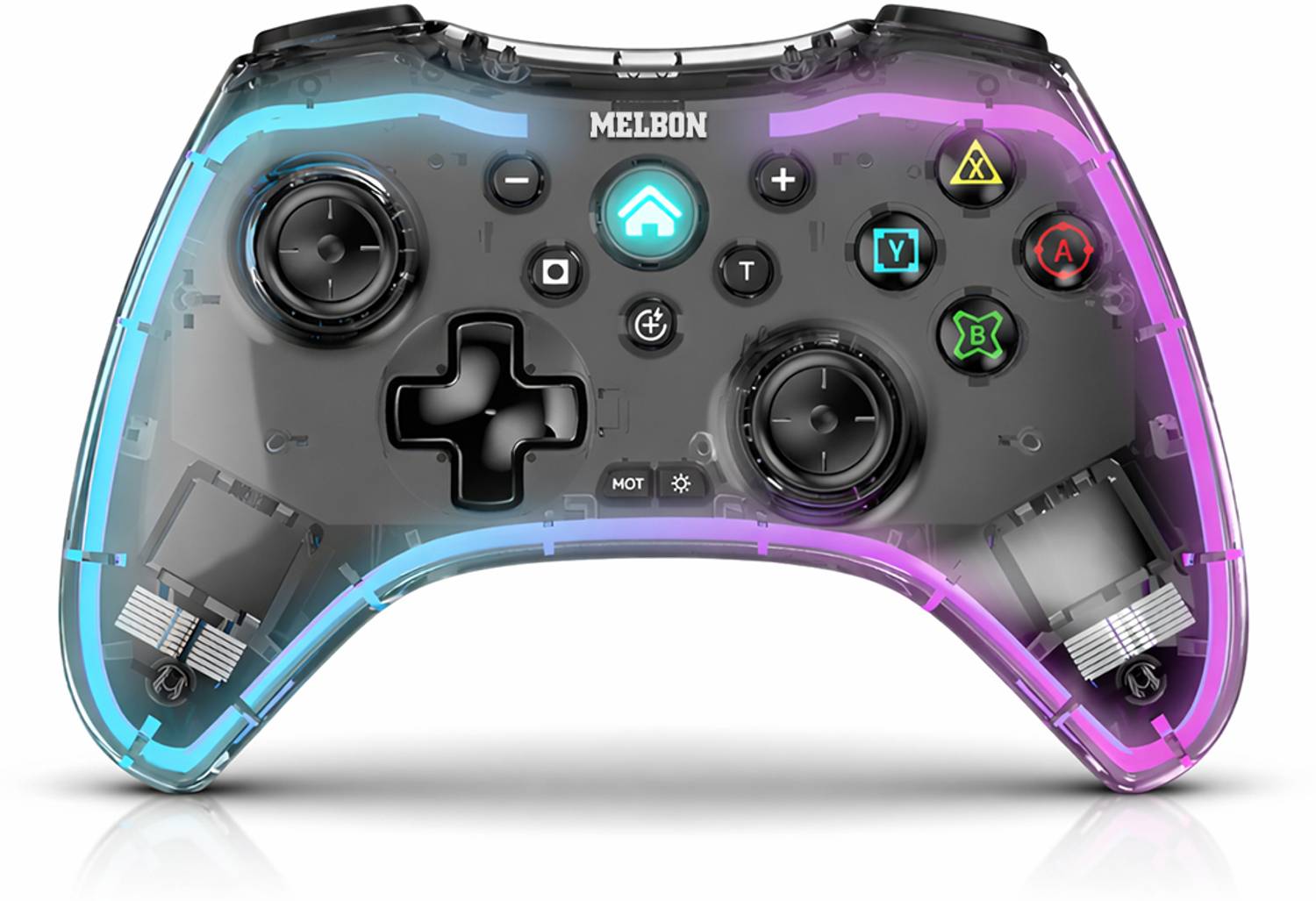 Melbon High Precision Wireless-Gaming Controller with Turbo Button and Dual Joystick Bluetooth Gamepad