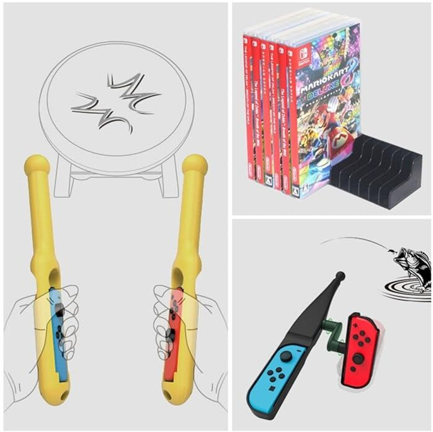 Image of HG WORLD Dobe 14-IN-1 Sportwear NS-0125 For Nintendo Switch Oled |V2 Console, Hand Strap Gamepad