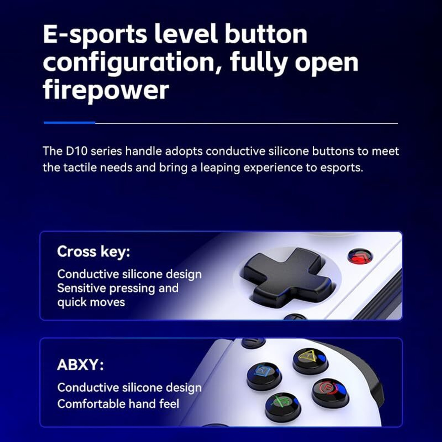 Image of Etzin Cooling Game Controller for Switch /Android /io-S /Tablet /PS3 /PS4 /XBOX EPL-1336GA Bluetooth Gamepad