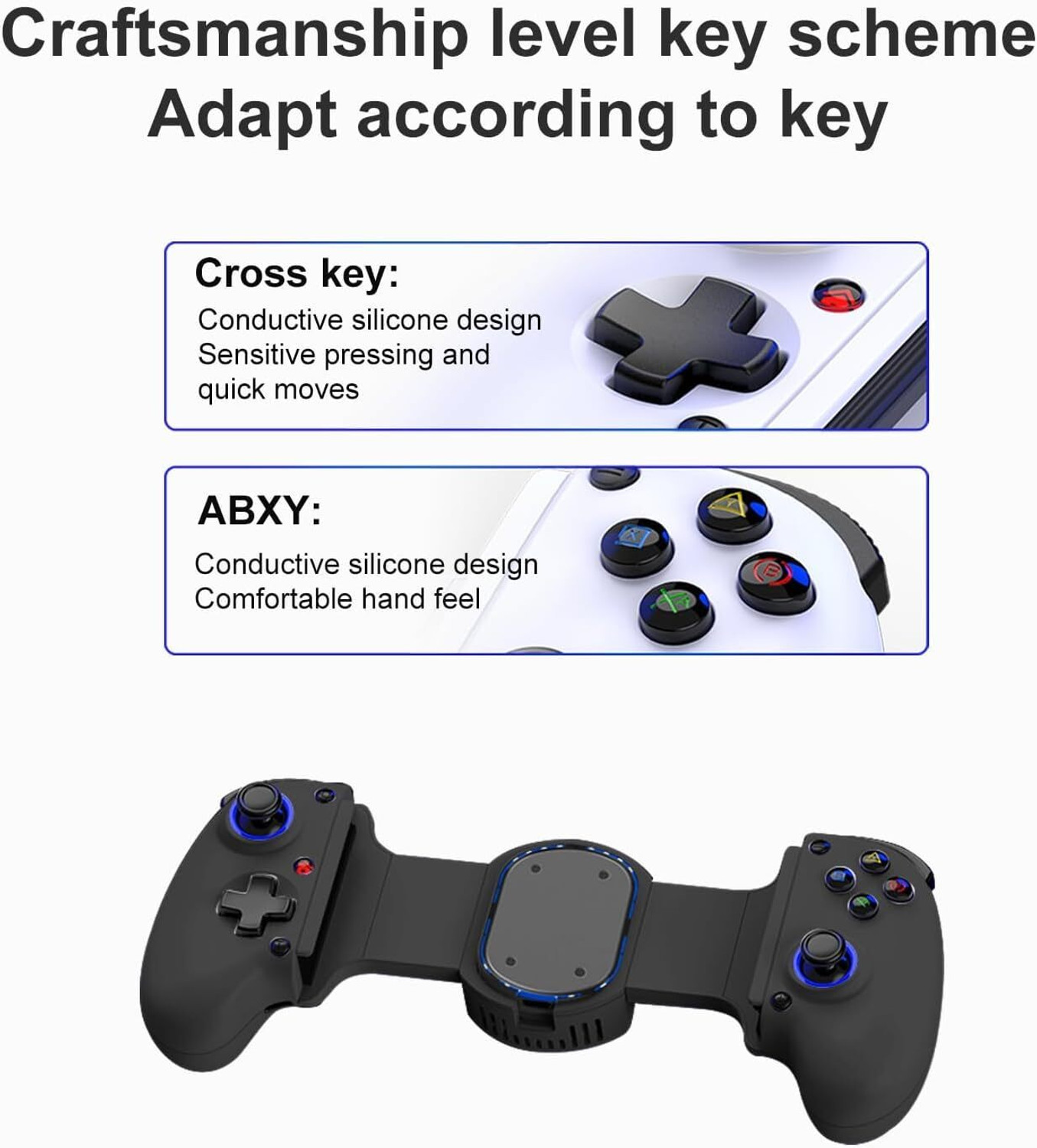 Image of Tobo Mobile Controller,Wireless Remote Gamepad Bluetooth Joystick for iOS / TD-1336GA Bluetooth Gamepad