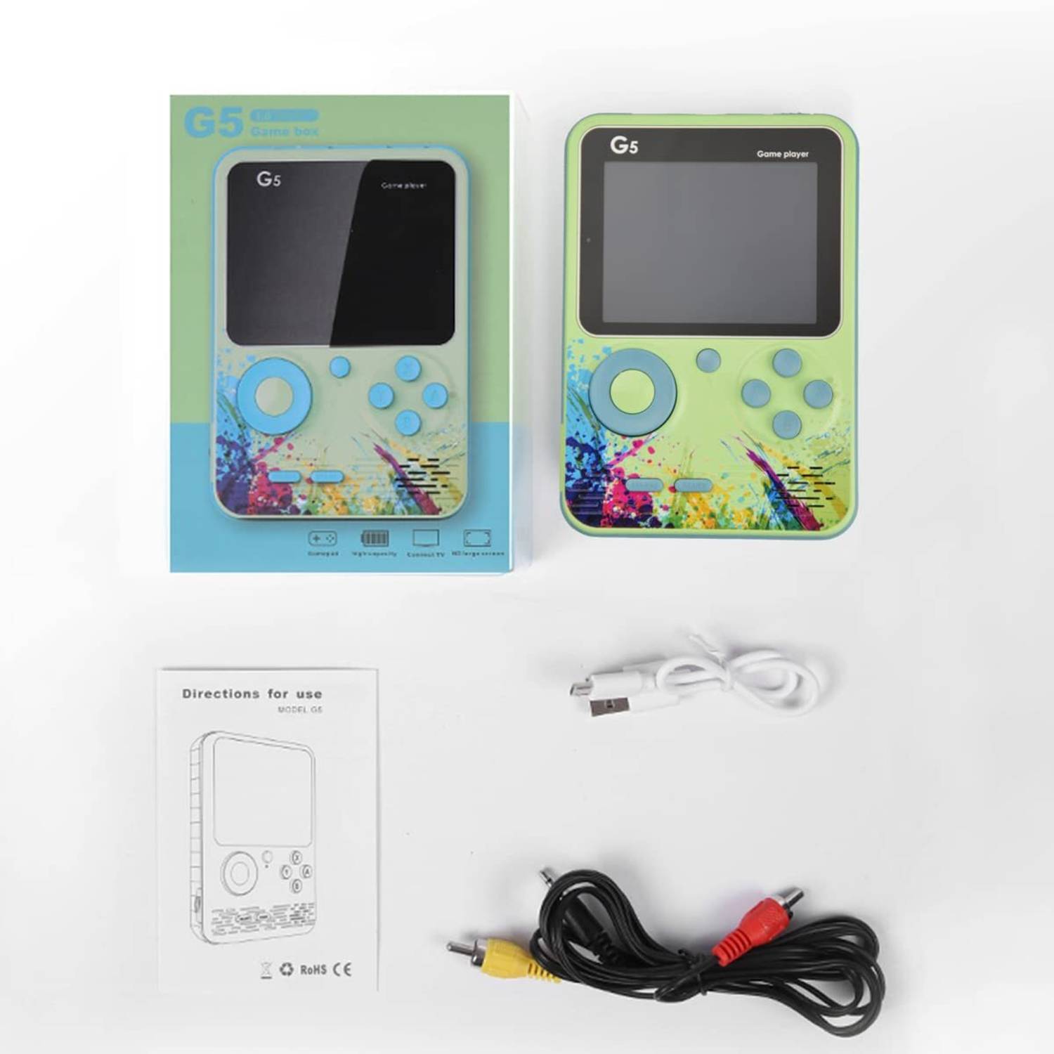 HG WORLD G5 Retro Game Box Portable Handheld Gaming Console for Tv video game kids Gamepad
