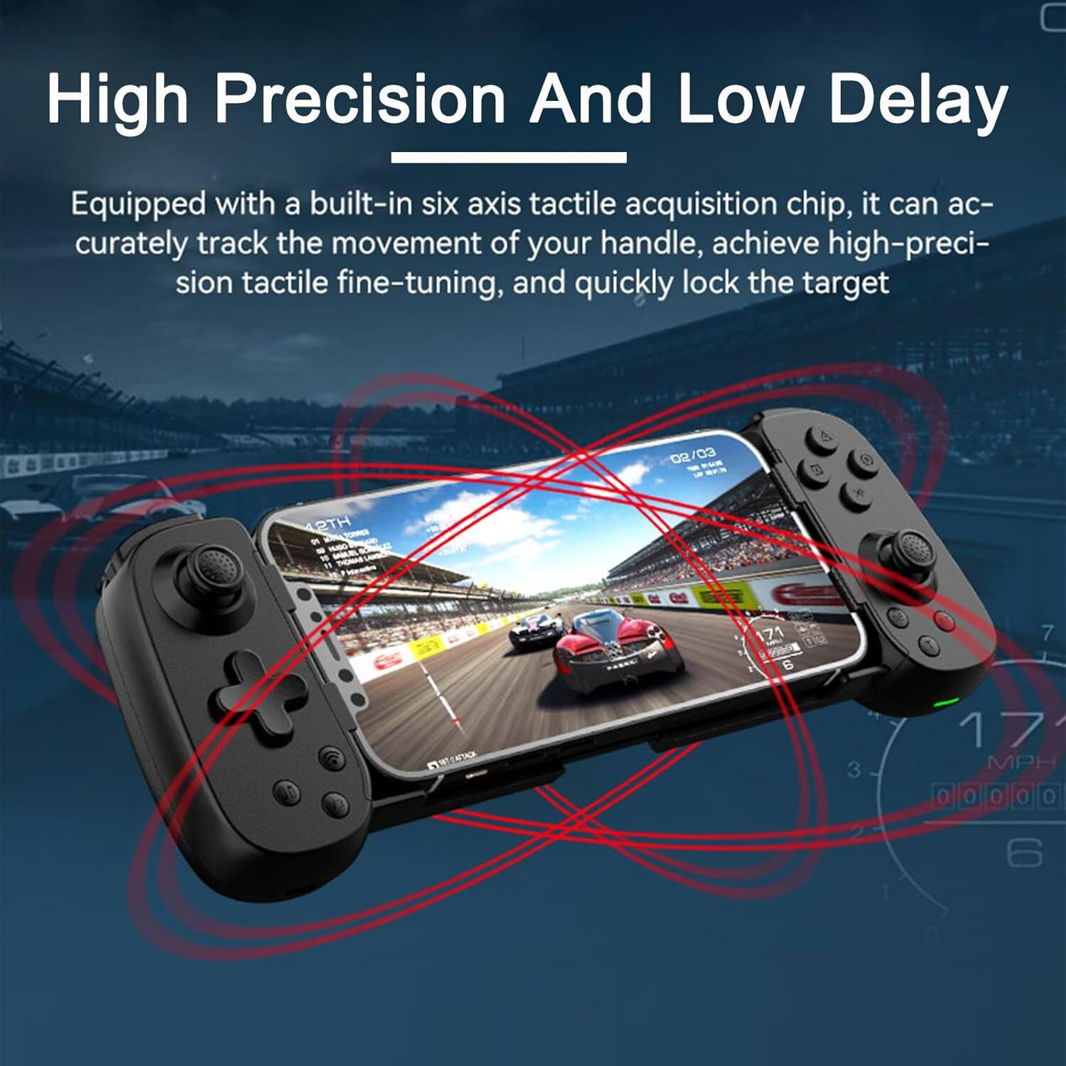 Image of Etzin BSP D6 Wireless Gamepad Stretching Extendable Gaming Controller EPL-1278GA Bluetooth Gamepad