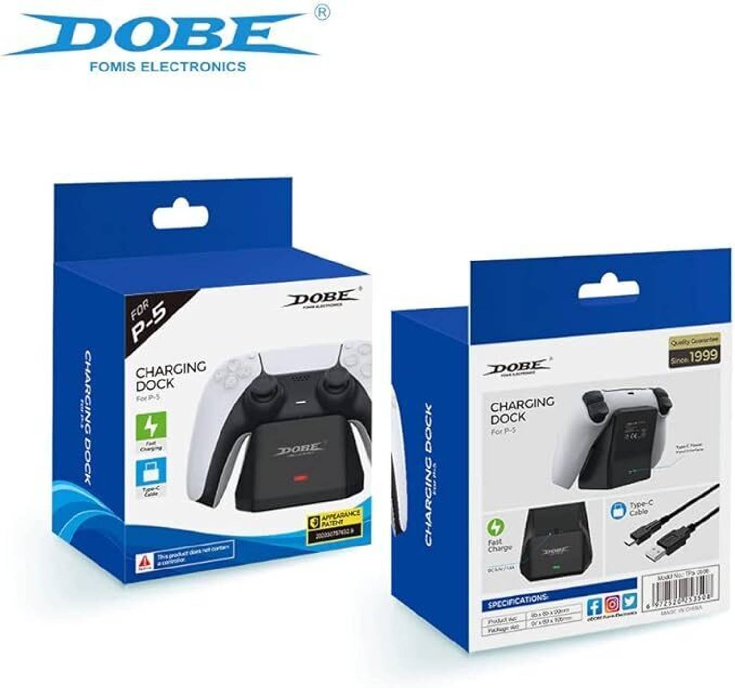 HG WORLD Dobe DualSense Wireless Controller Charging Dock With High-Speed Charge P5-0586 USB Gamepad