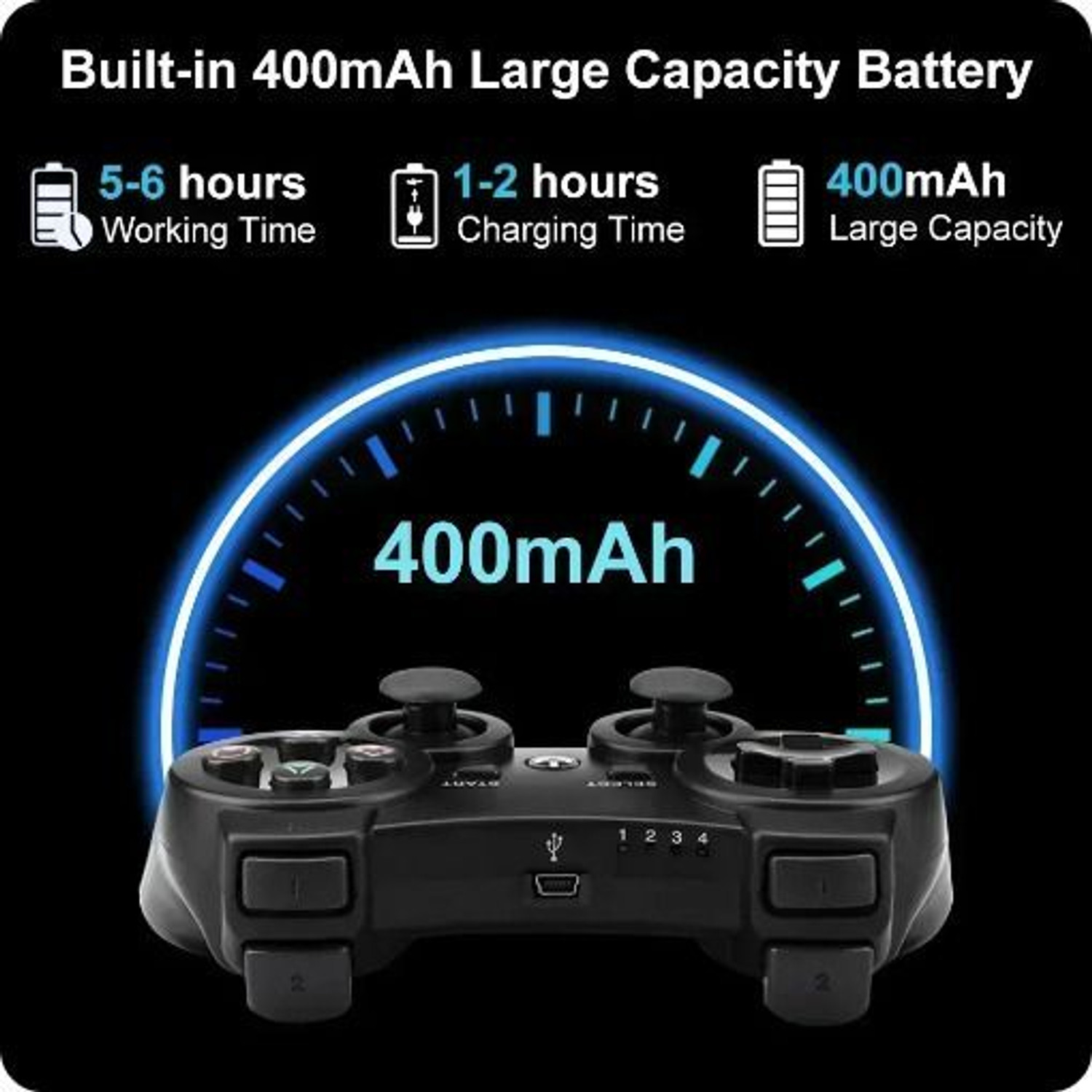 Image of HG WORLD PS3 Controller Wireless PS3 PlayStation Controller Smooth Gameplay Best Value USB Gamepad