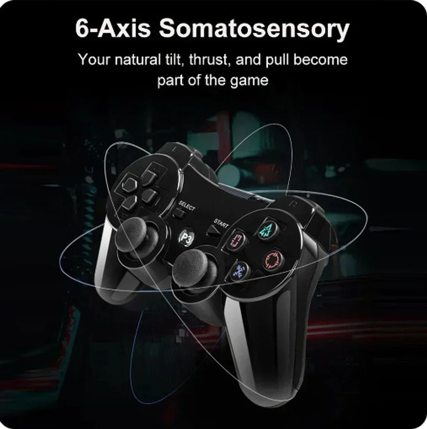 Image of HG WORLD PS3 Controller Wireless PS3 PlayStation Controller Smooth Gameplay Best Value USB Gamepad