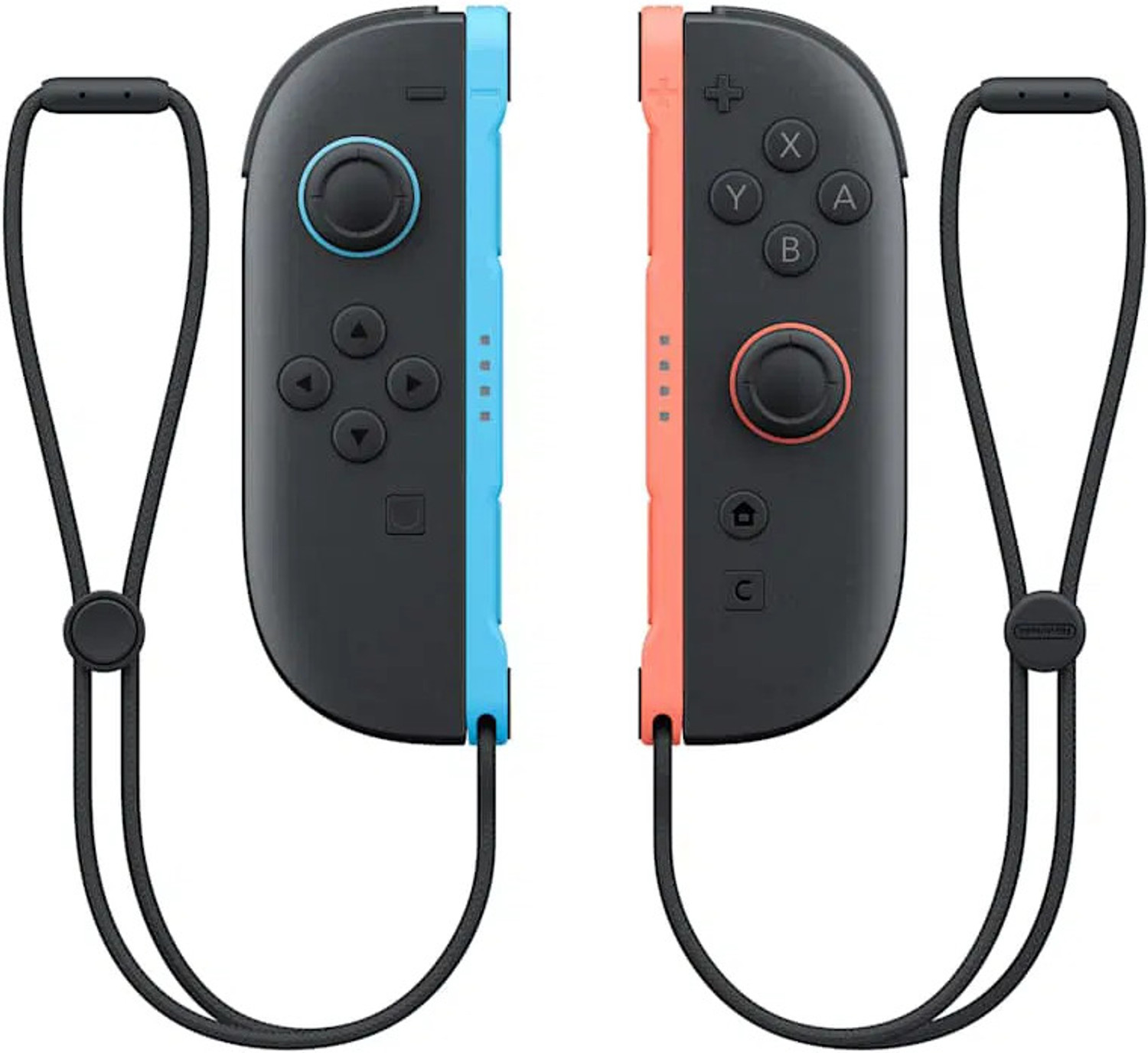 Image of NINTENDO Switch 2 JoyCon Controller Pair Red&Blue|HD Rumble|Magnetic Snap-On Bluetooth Gamepad