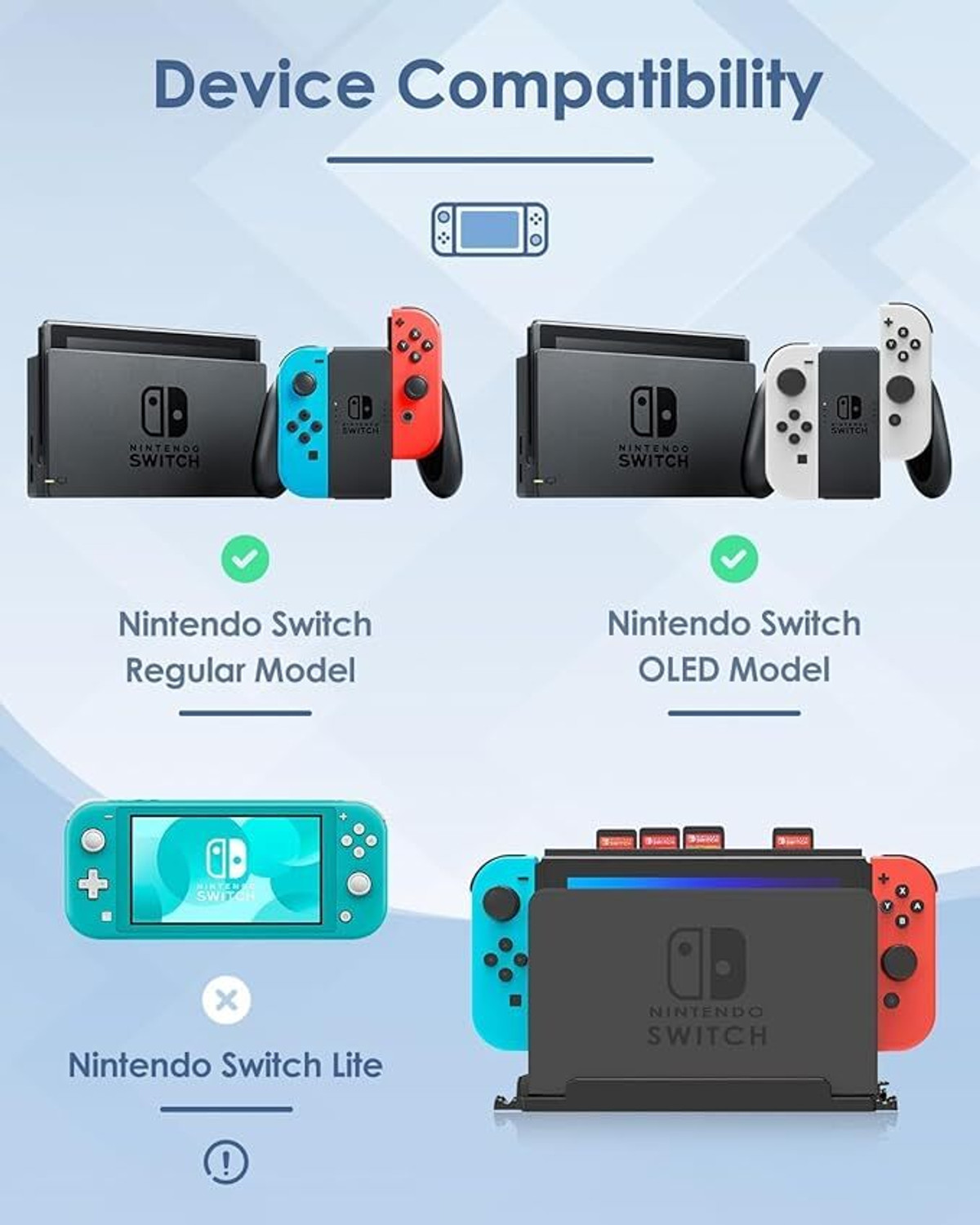 Image of HG WORLD Dobe Dock Wall Mounting Bracket For Nintendo Switch Wall Mount OLED & V2 Console Gamepad