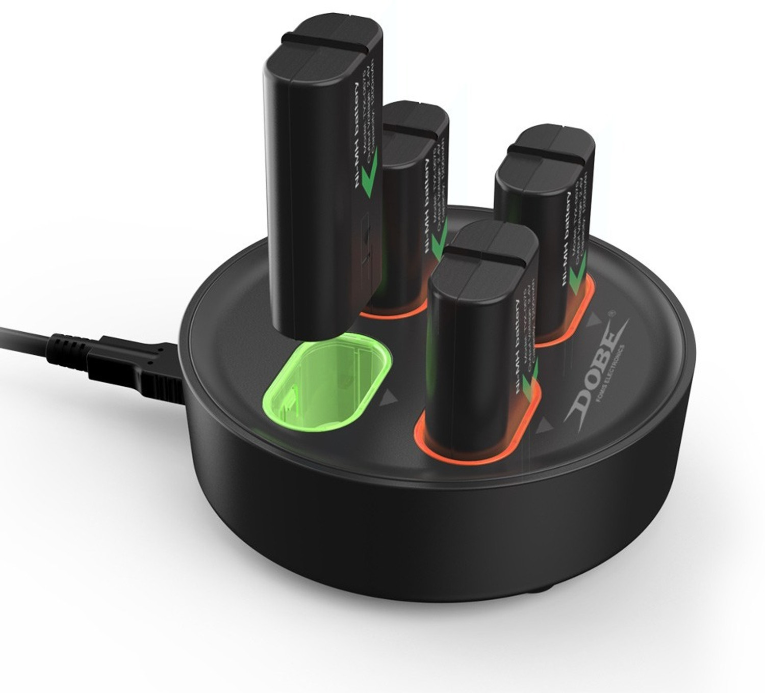 Image of HG WORLD Dobe Controller Battery Charger TYX-0645S 4-Charging Dock Slots For Xbox Remotes USB Gamepad