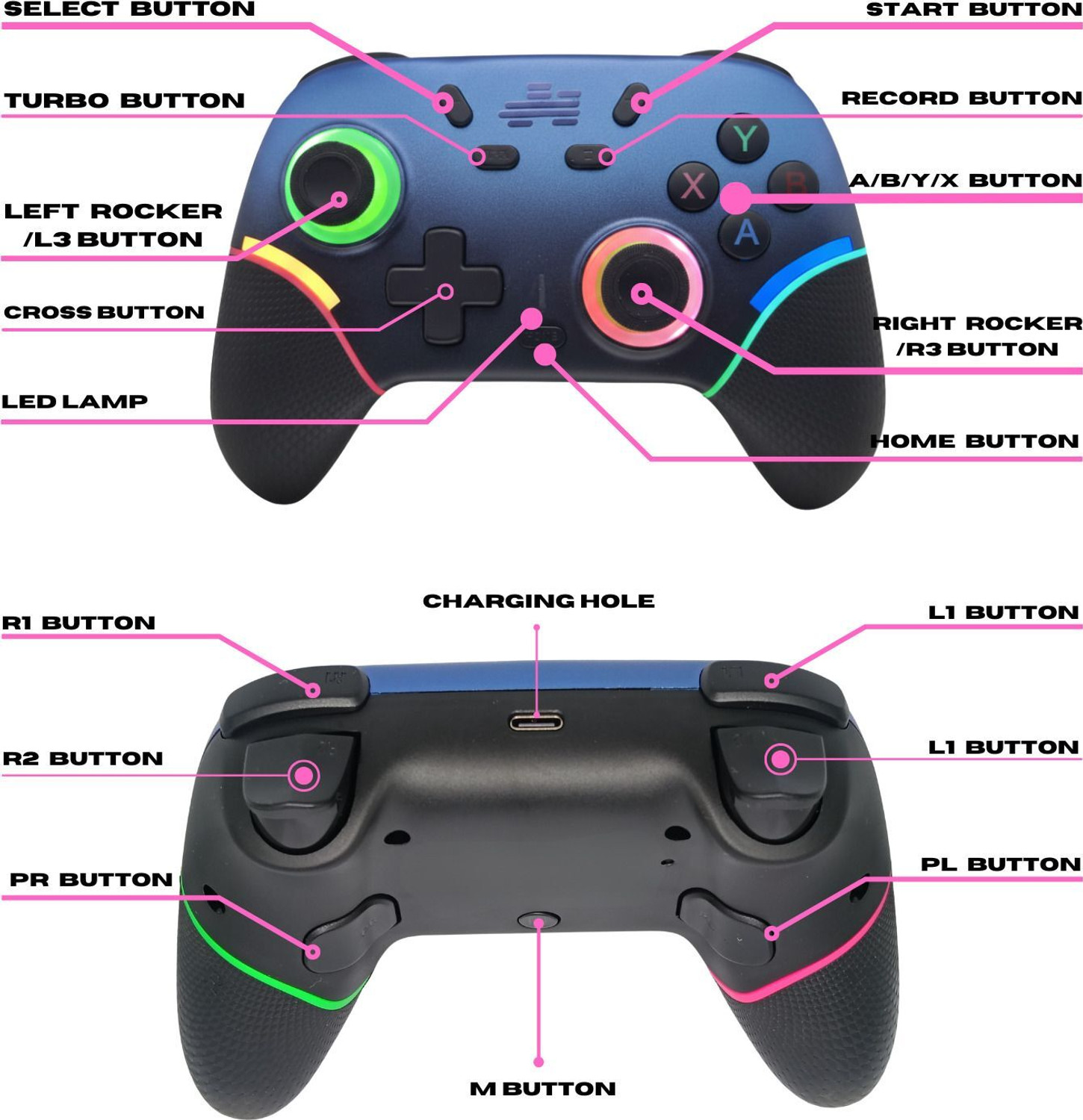 Image of Timkolas A1 Gaming Series Wireless Controller for PC and Cloud Gaming Gamepad 07 Bluetooth Gamepad