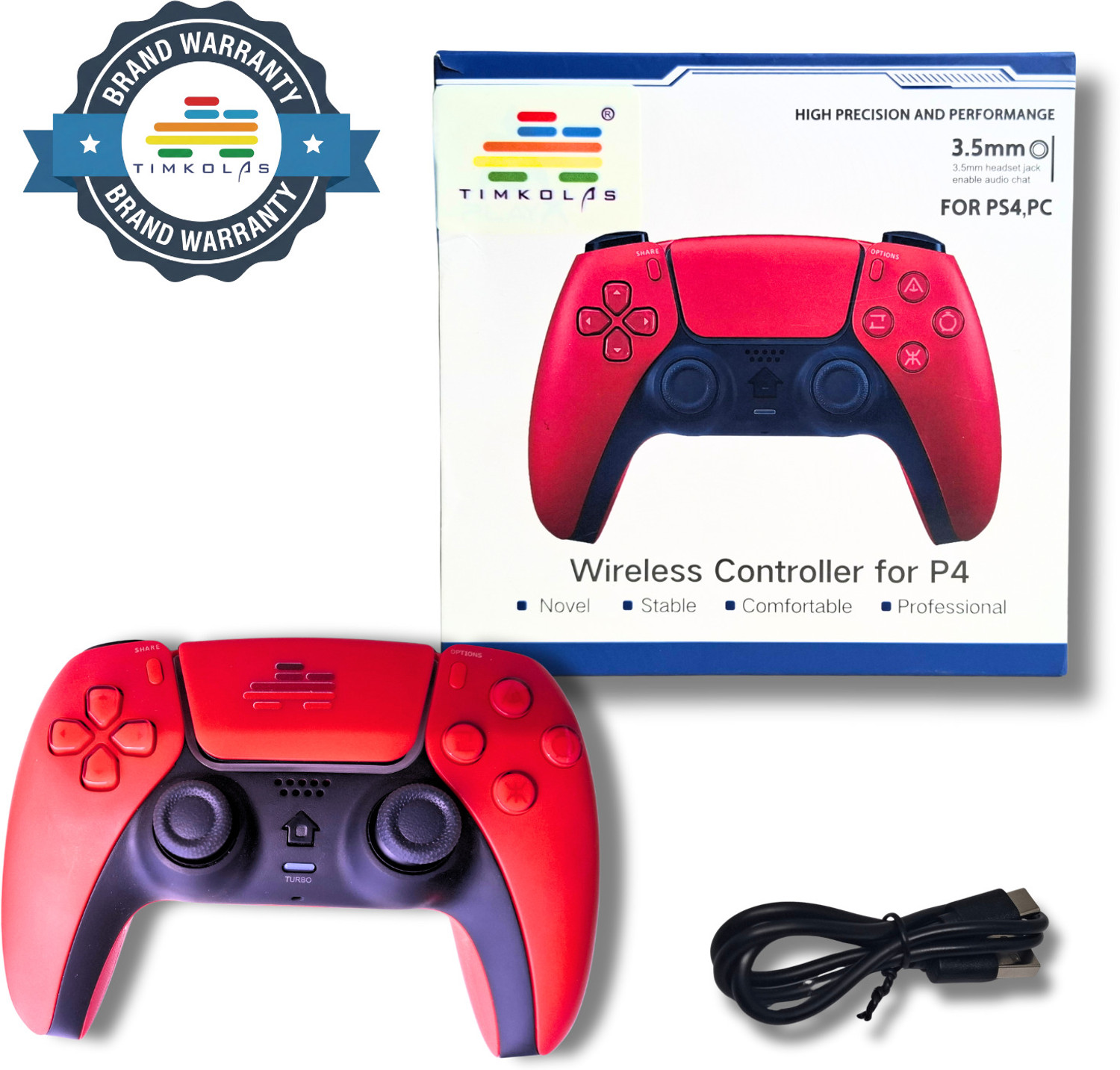 Image of Timkolas PS4 Compatible Z1 Gaming Series Wireless Controller PC & Cloud Gaming Support 28 Bluetooth Gamepad