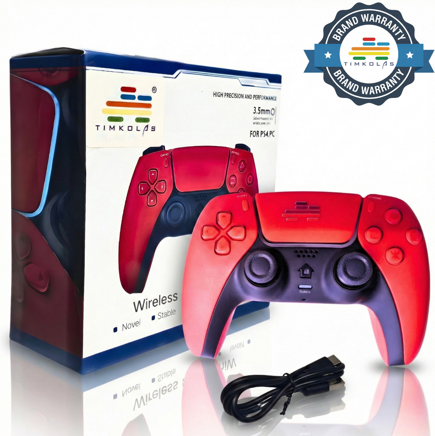Image of Timkolas PS4 Compatible Z1 Gaming Series Wireless Controller PC & Cloud Gaming Support 22 Bluetooth Gamepad