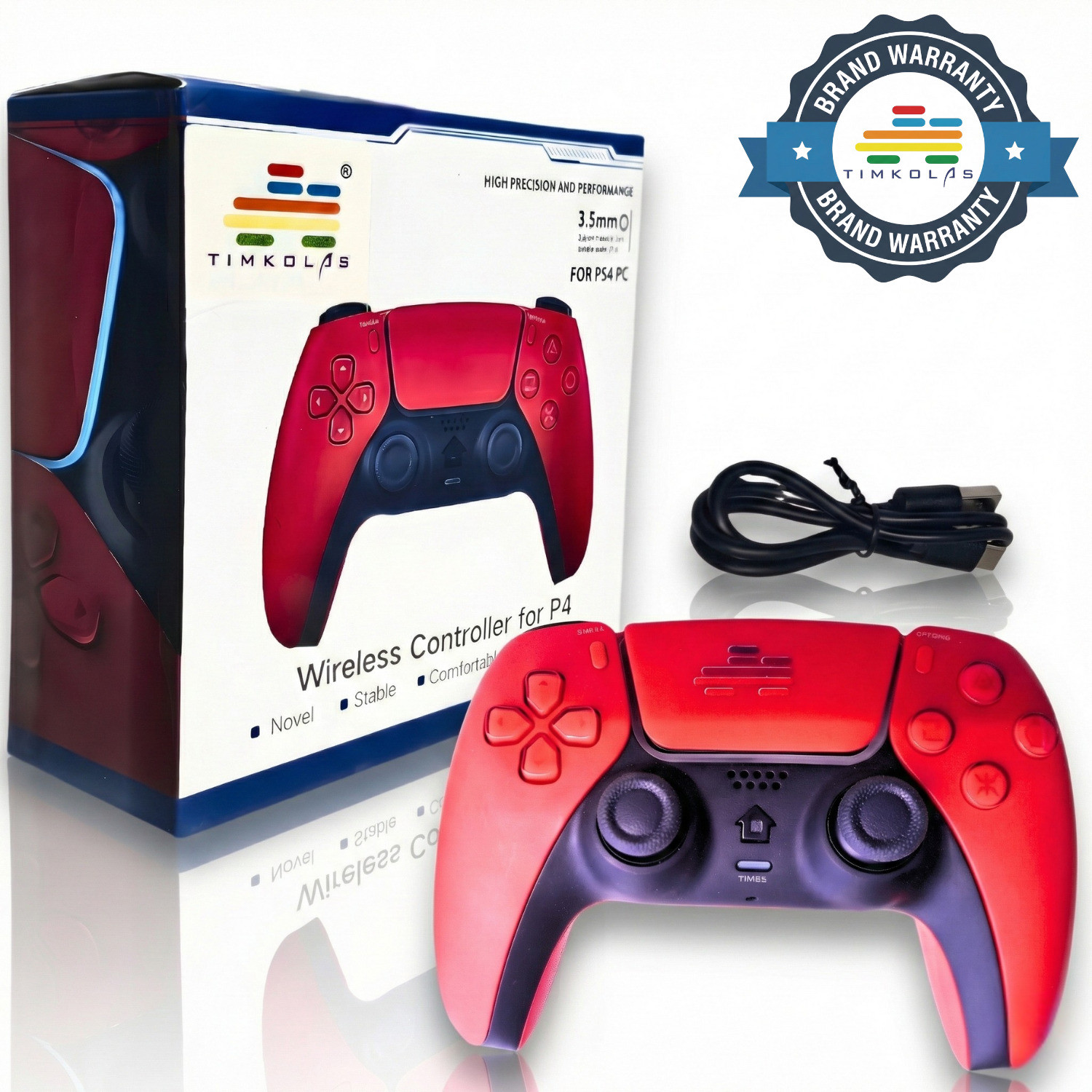 Image of Timkolas PS4 Compatible Z1 Gaming Series Wireless Controller PC & Cloud Gaming Support 24 Bluetooth Gamepad