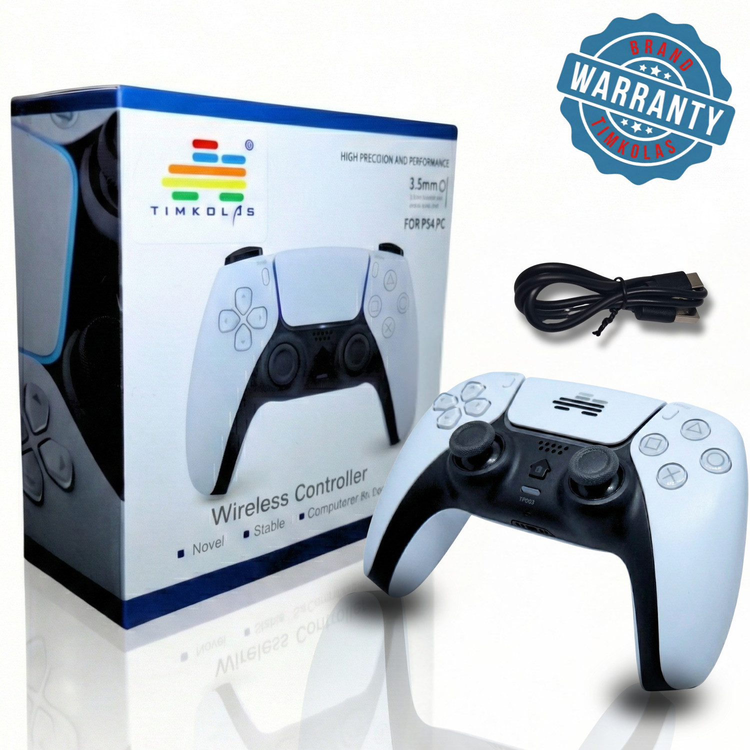 Image of Timkolas Compatible PS4 Z1 Gaming Series Wireless Controller PC & Cloud Gaming Support 12 Bluetooth Gamepad
